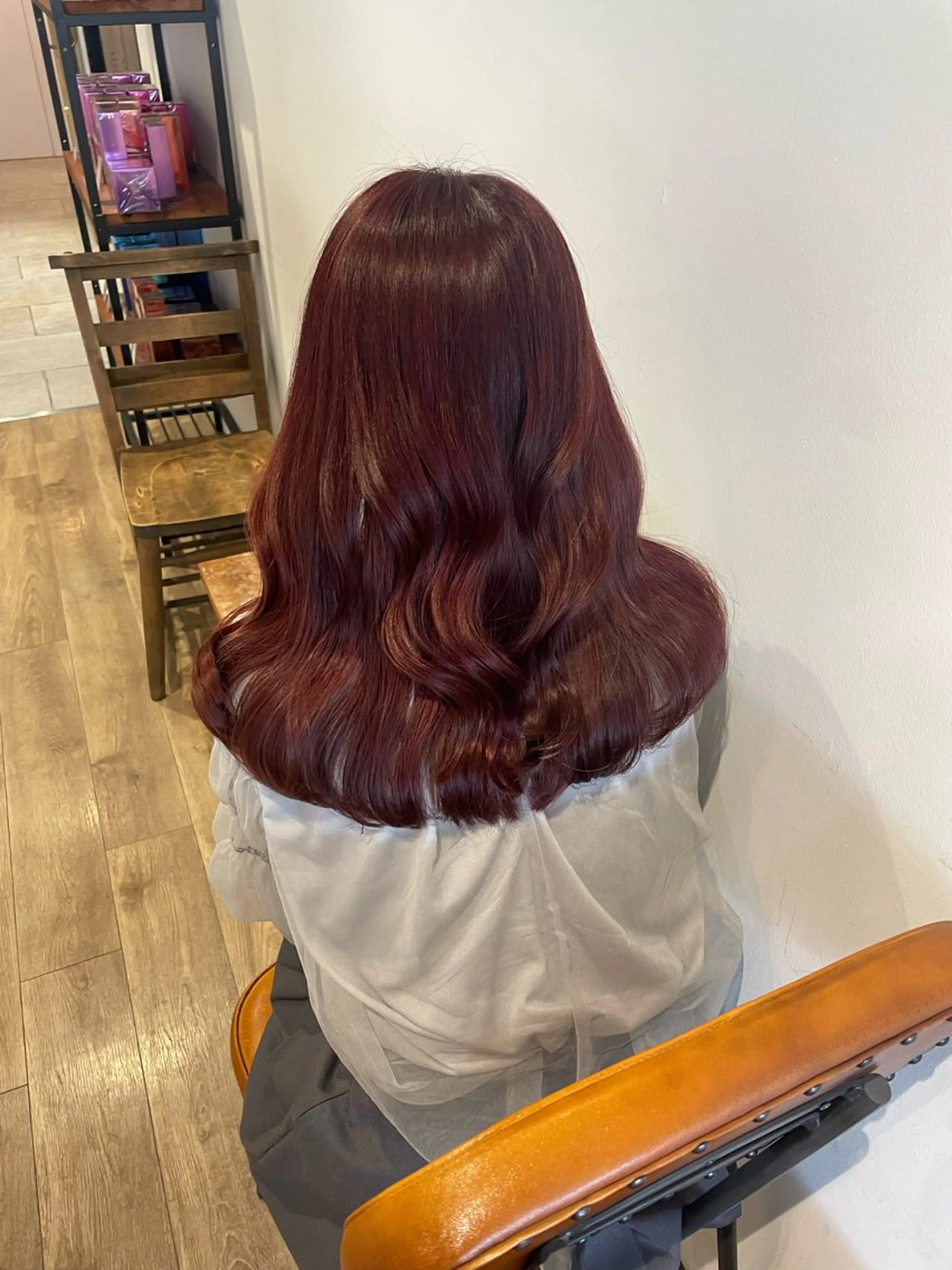 ロング カラー ヘアアレンジ カット ヘアカラー トリートメント Eliss Horie所属・coco♡ 韓国hairのヘアスタイル