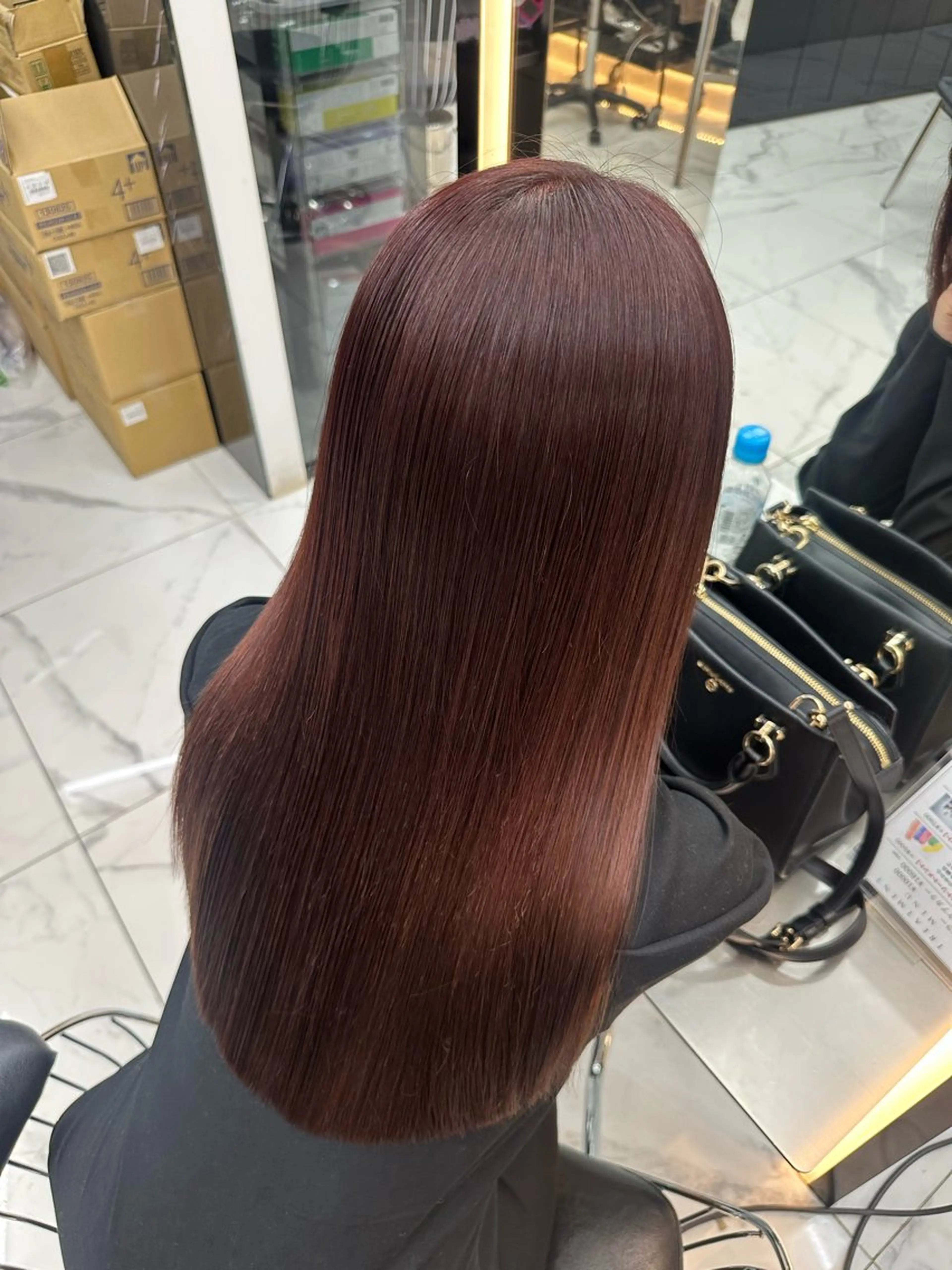 ロング ヘアカラー トリートメント 【Lapis 渋谷本店】りかのヘアスタイル