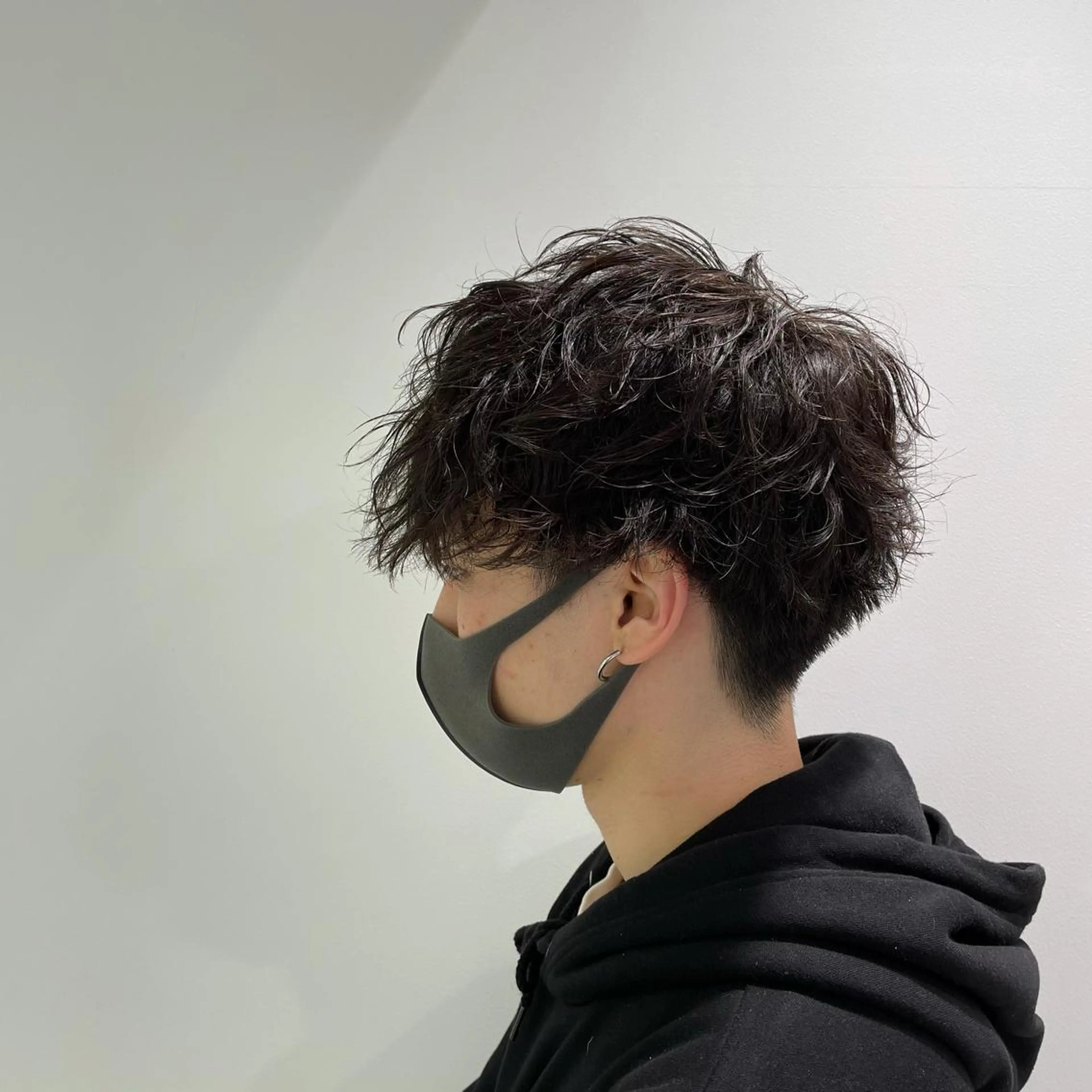 ショート パーマ メンズ カット パーマ ヘッドスパ ヘアセット 赤み消しカラー 🍀JUNKIのヘアスタイル