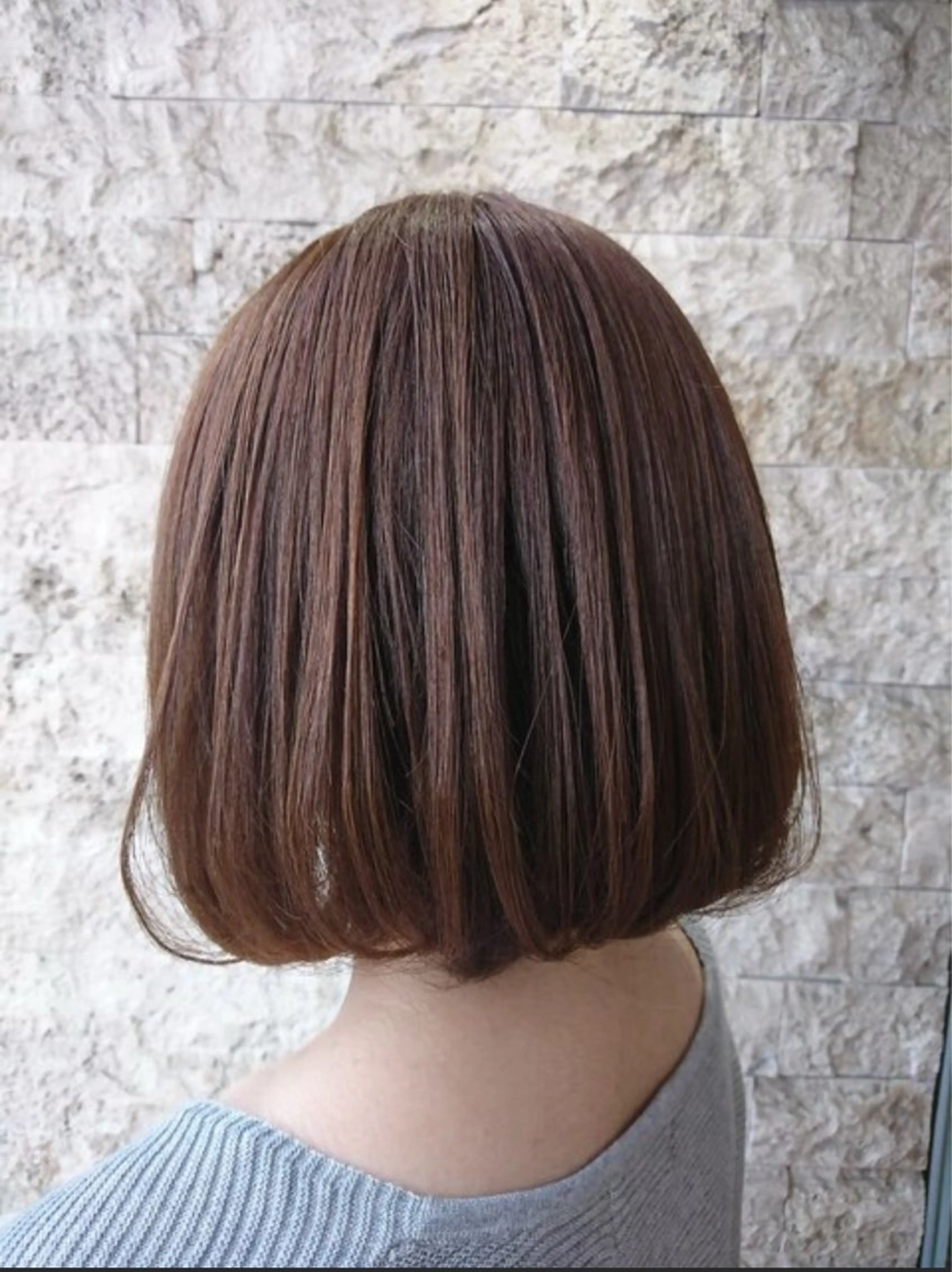 【🐥営業後モデル様🐥】ブリーチなしワンカラー🎨(ショート～ボブ）の写真