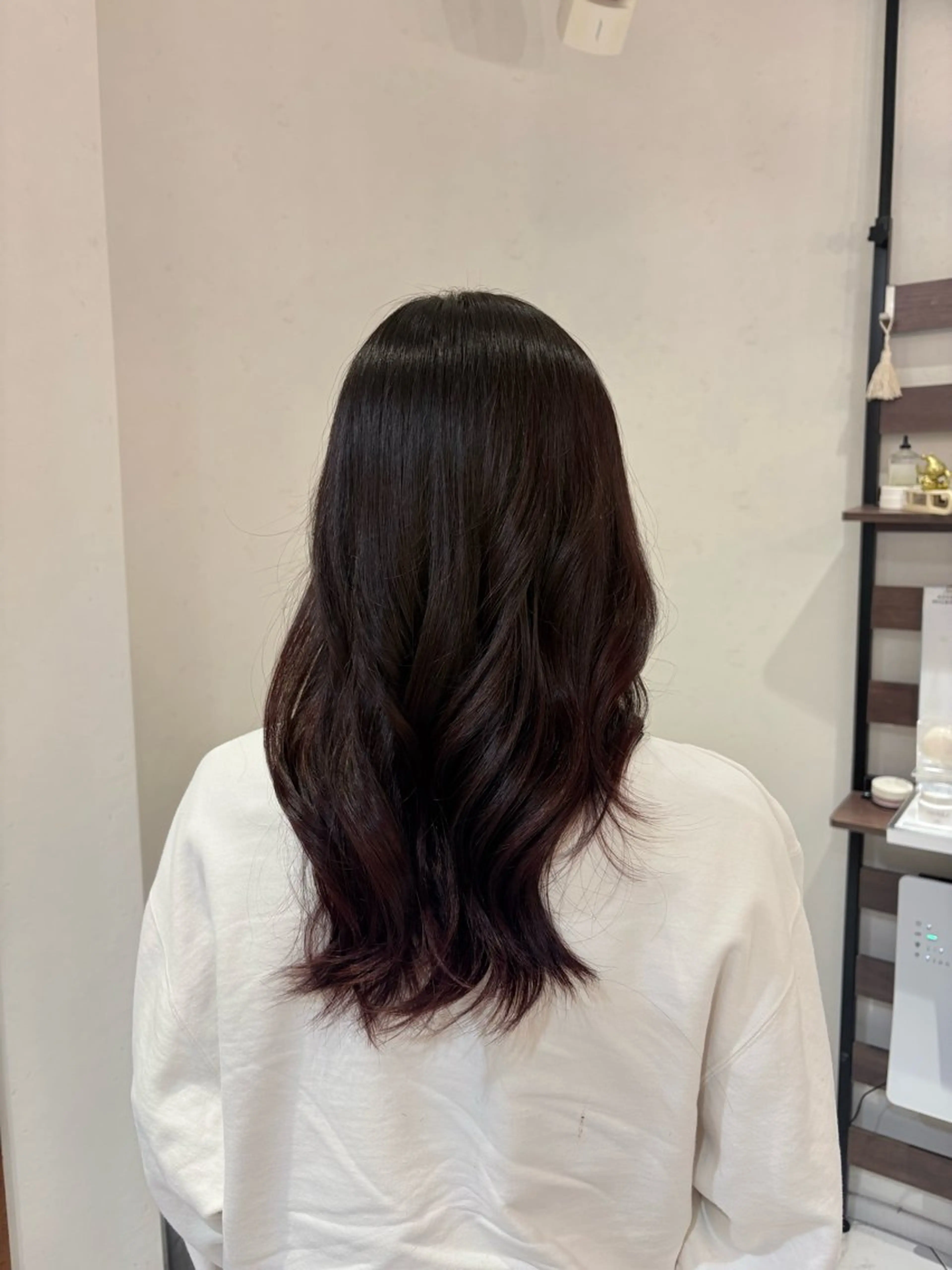 ロング カラー ブリーチ ブリーチなしカラー カット ヘアカラー トリートメント 河野 穂香のヘアスタイル