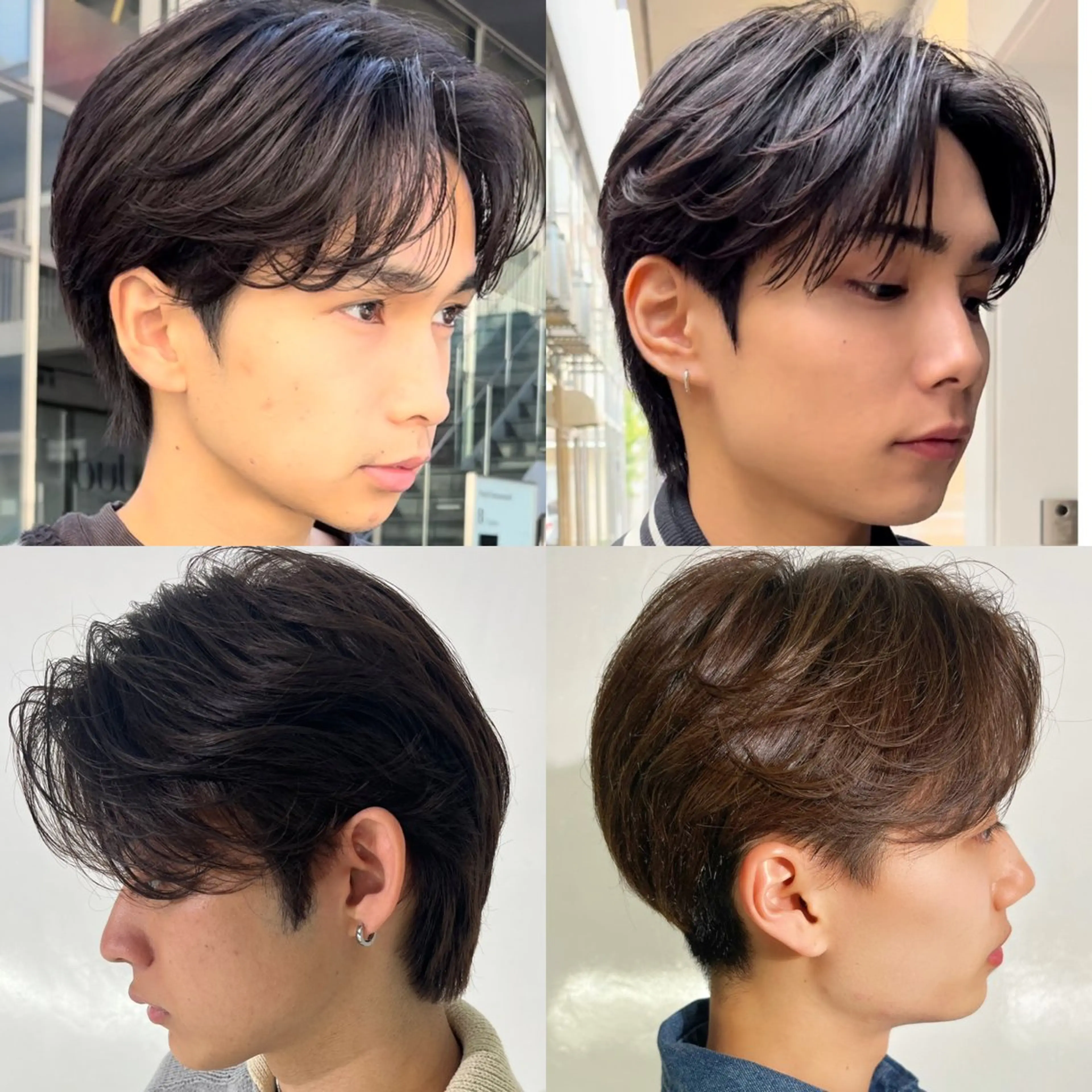 ショート カラー パーマ メンズ メンズ🍃ナチュラル 韓国風ヘアRENのヘアスタイル