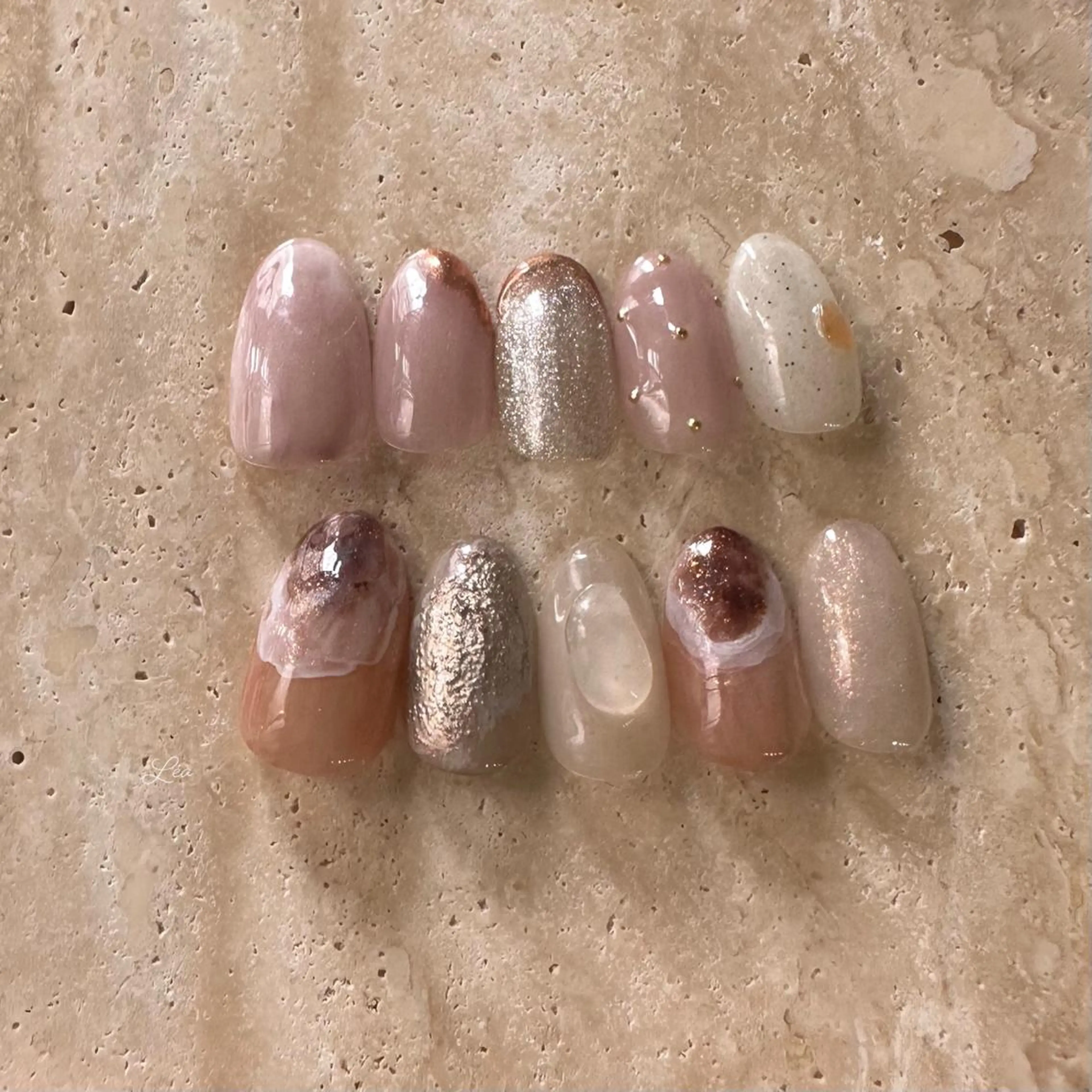 ネイル ジェルネイル パラジェル Léa nailのネイルデザイン