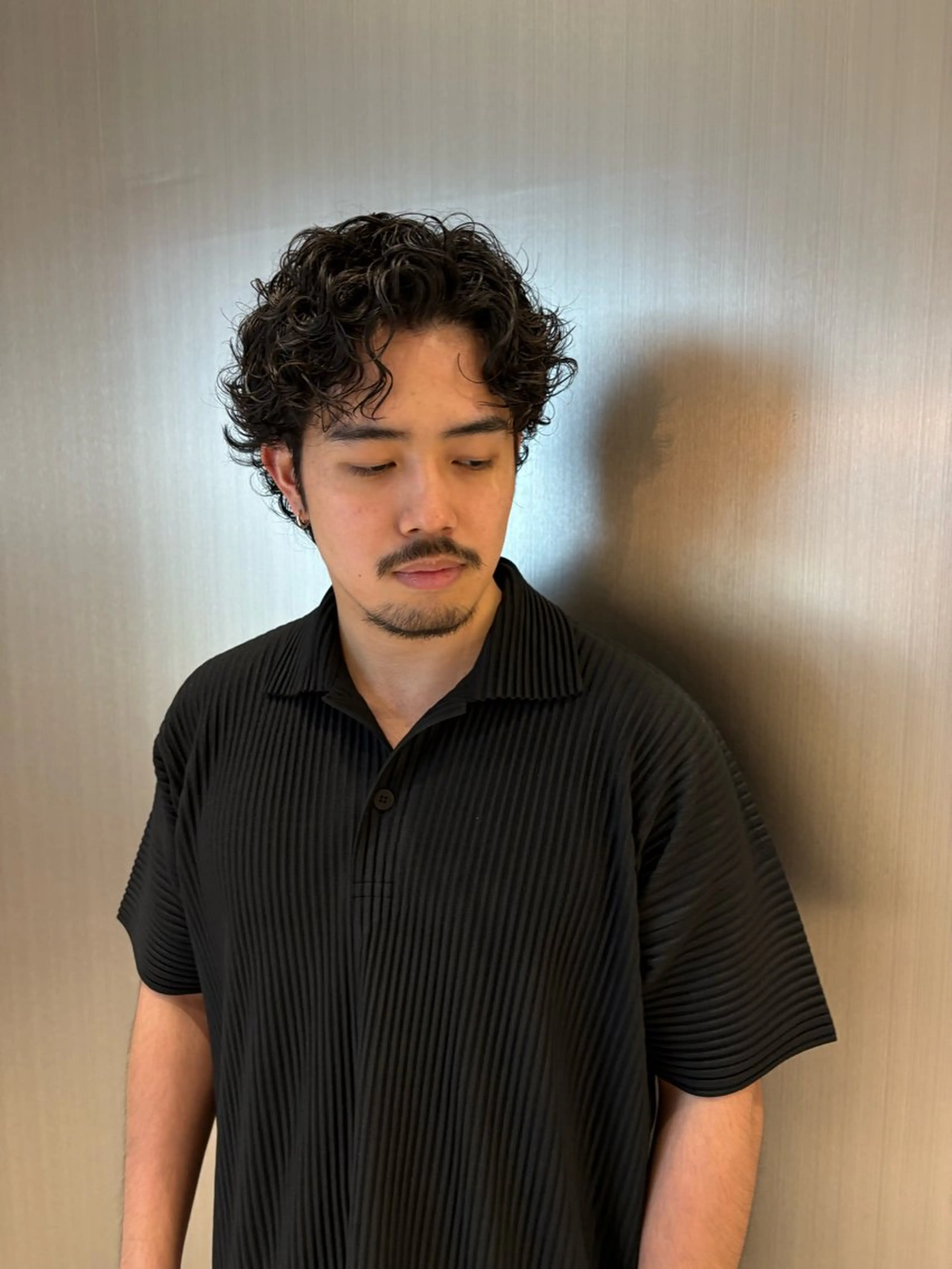 ショート パーマ メンズ カット パーマ 吉武 茂暉のヘアスタイル