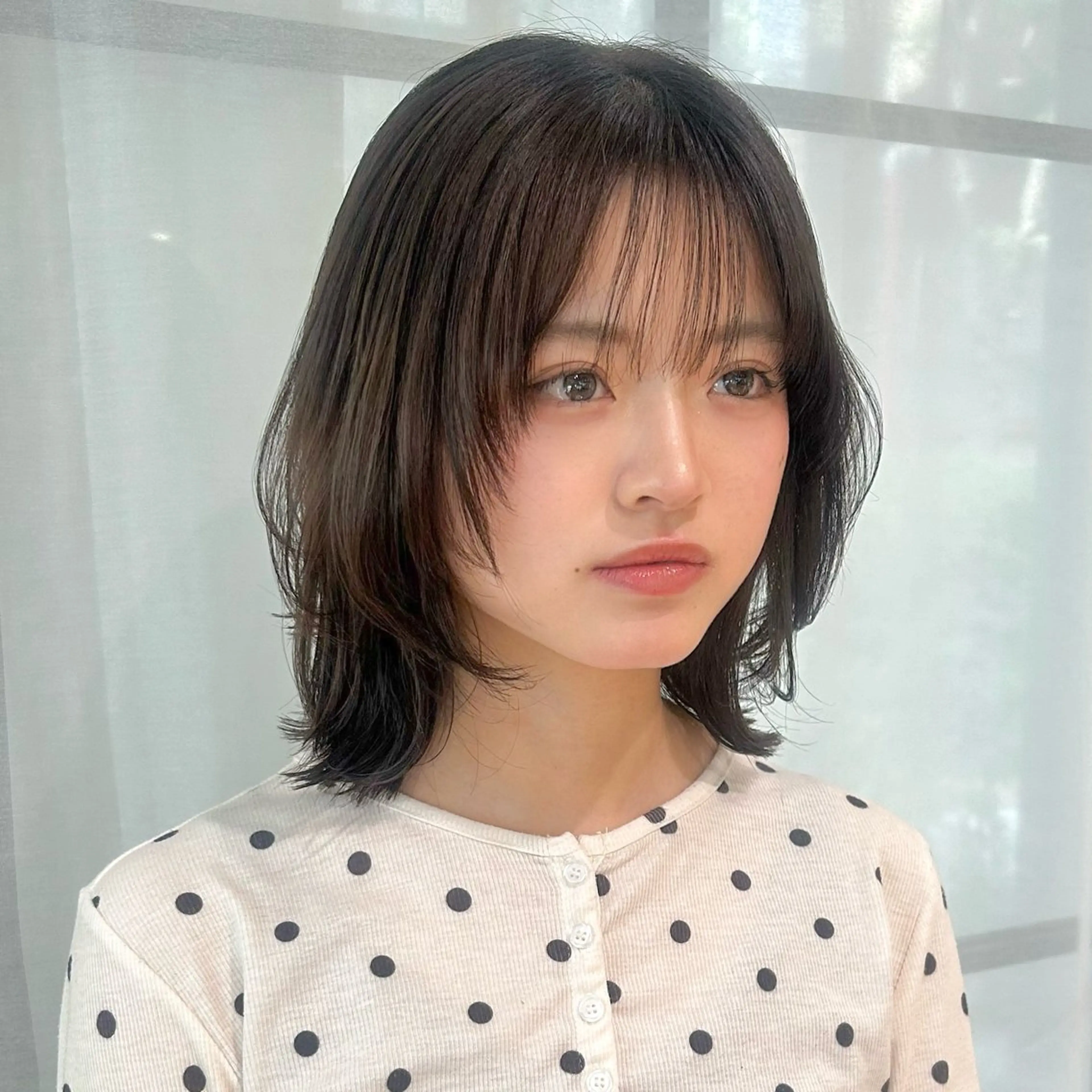 ミディアム ボブレイヤー ボブ レイヤーカット カット ボブレイヤー/ ブリーチ/miyuuのヘアスタイル