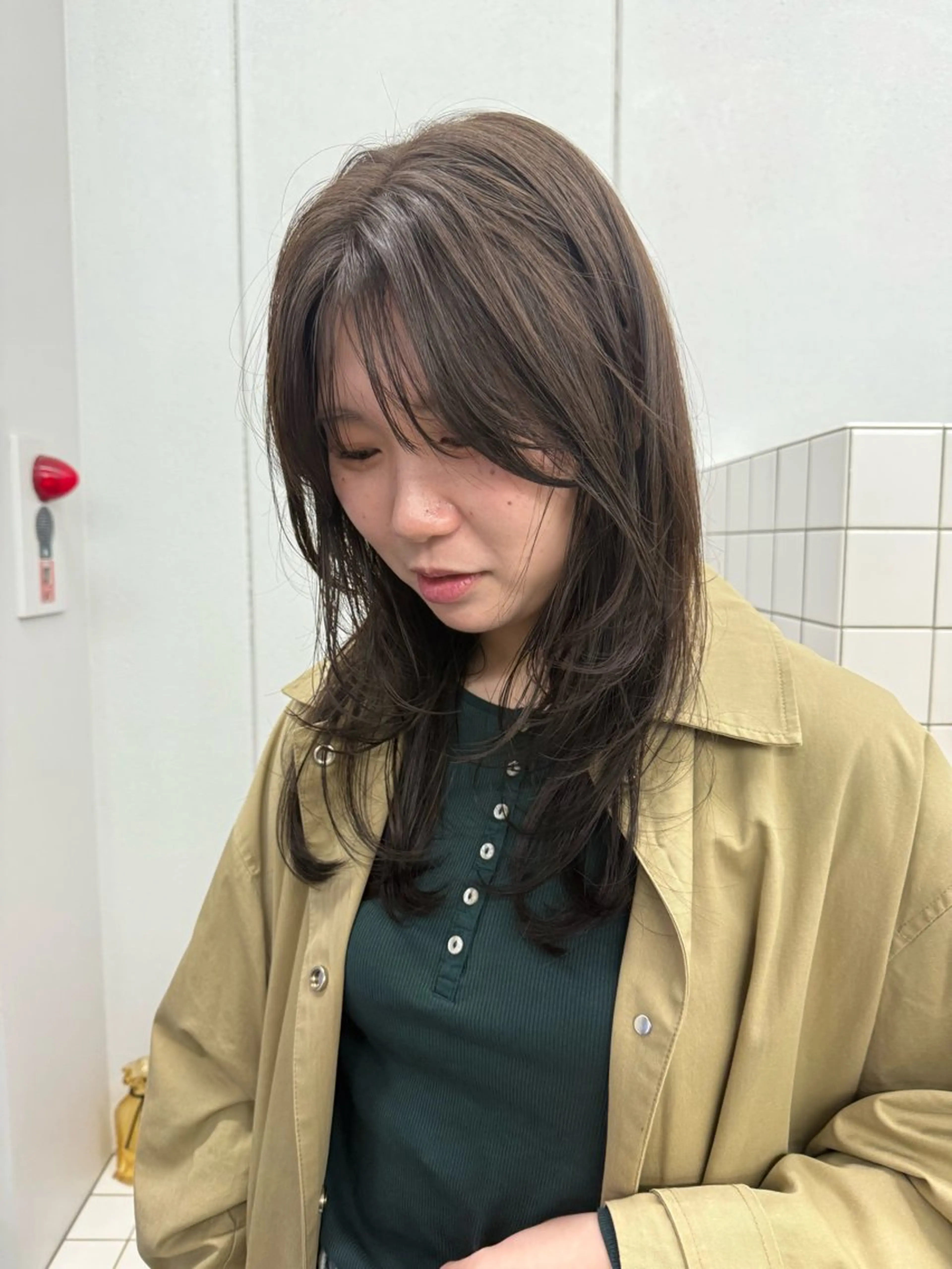 ロング カラー カット ヘアカラー 関 京磨のヘアスタイル