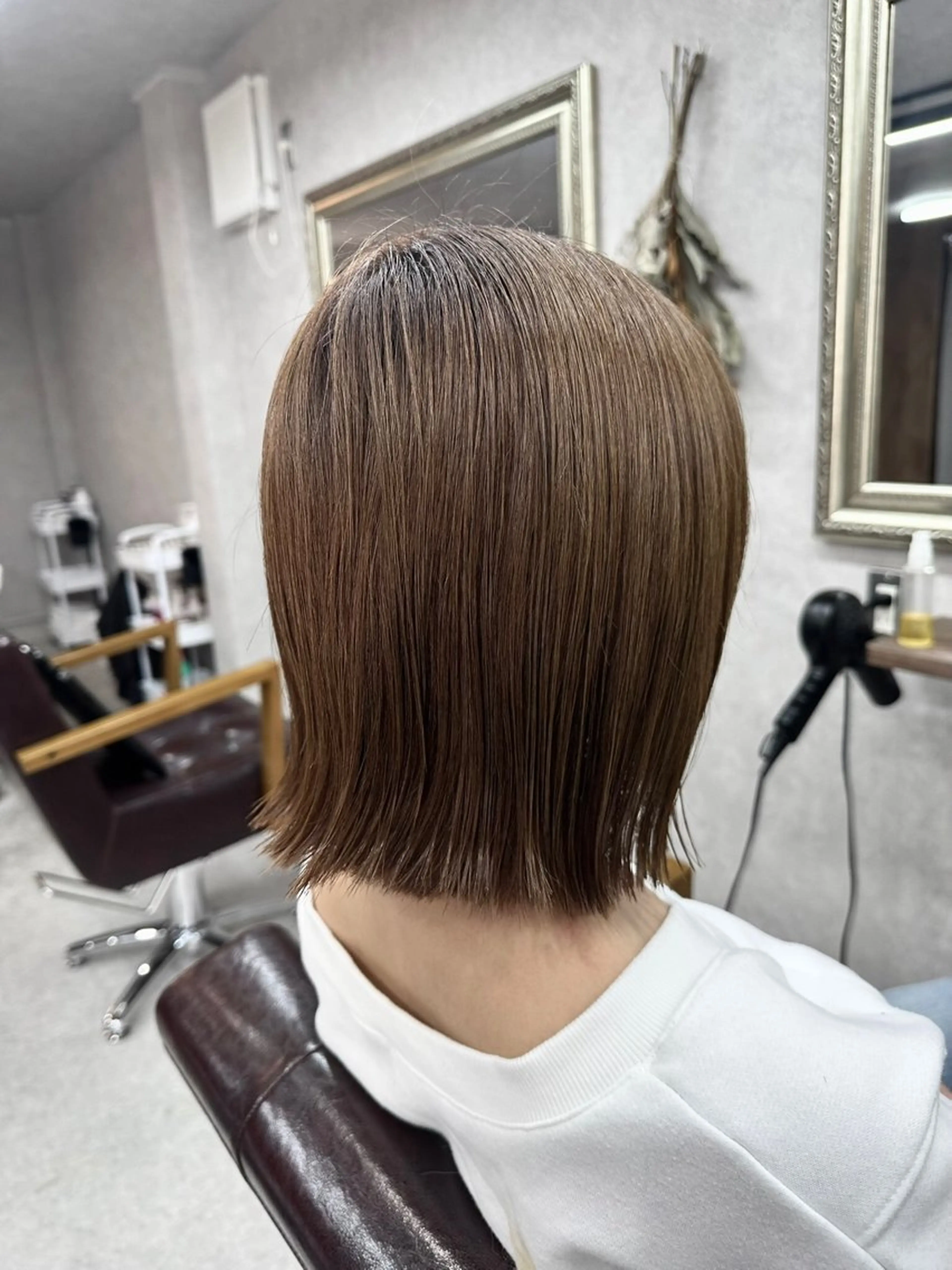 ミディアム カラー 髪質改善 髪質改善サロン Lien深井店のヘアスタイル