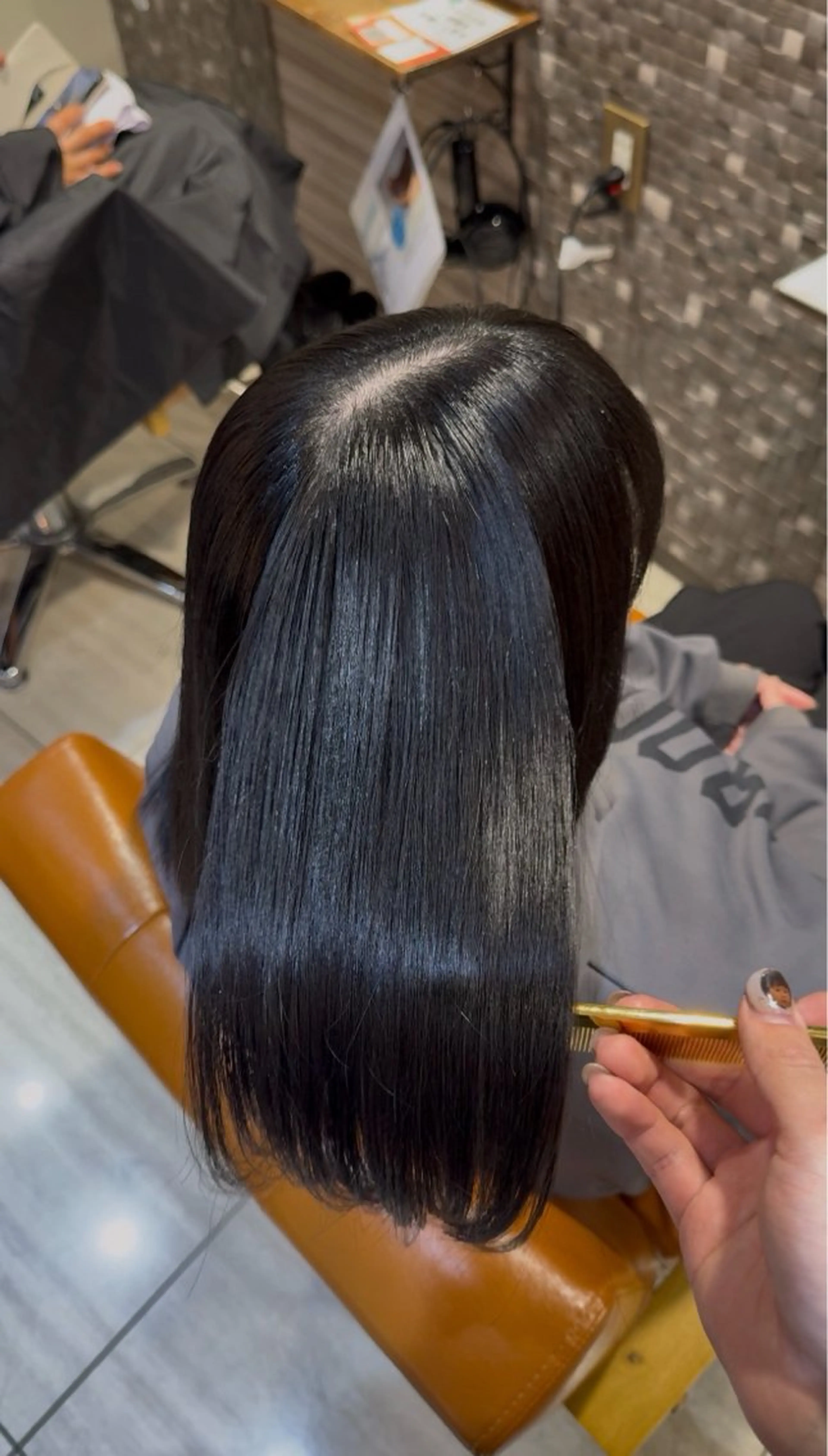 ロング カラー 黒髪 ブルーカラー ブルーブラック ✨カラー特化✨ miyusaitoのヘアスタイル