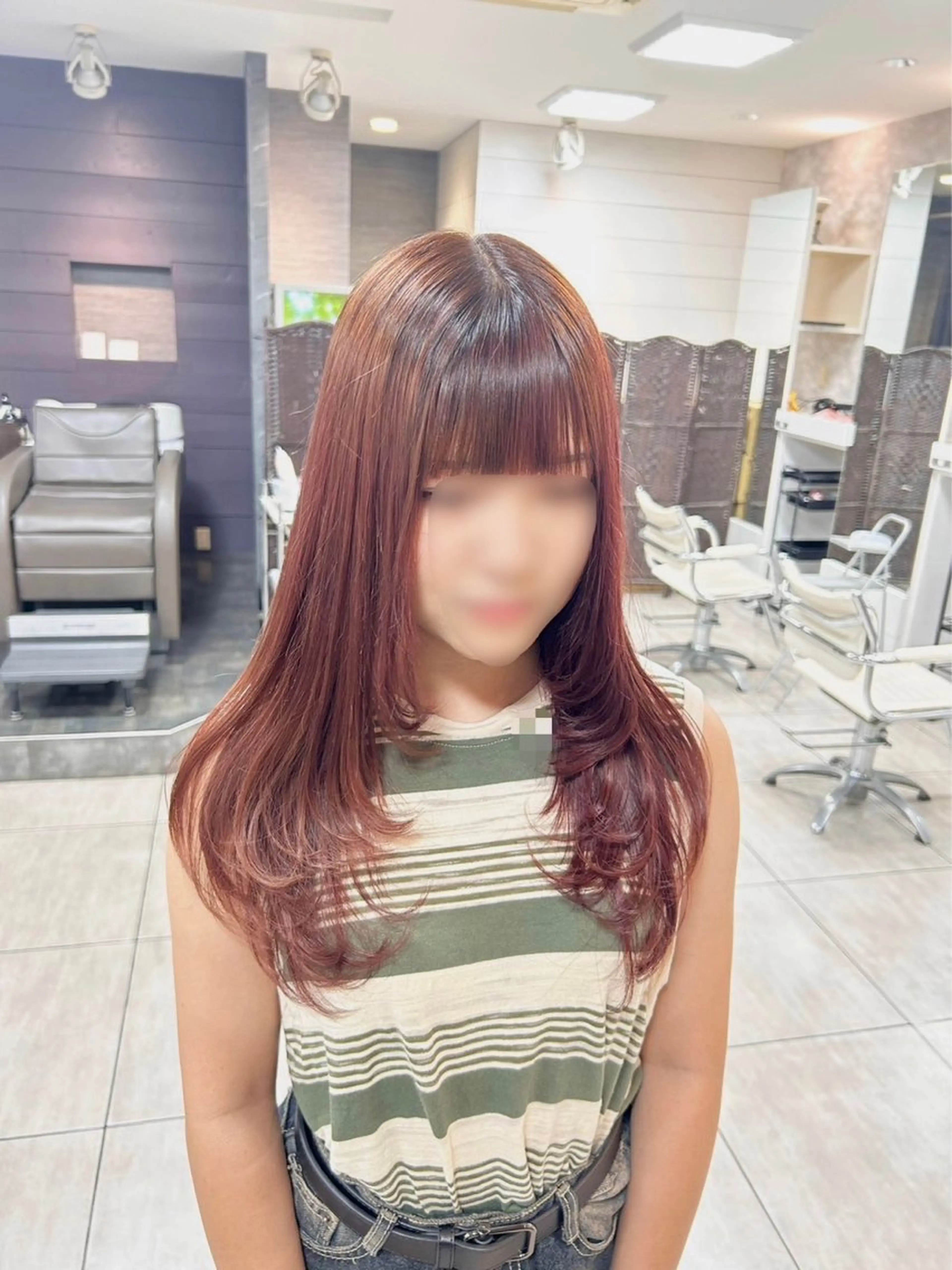 ロング ハイレイヤー レイヤーカット カット ヘアカラー 🫧艶髪カラー🫧 森本くるみのヘアスタイル