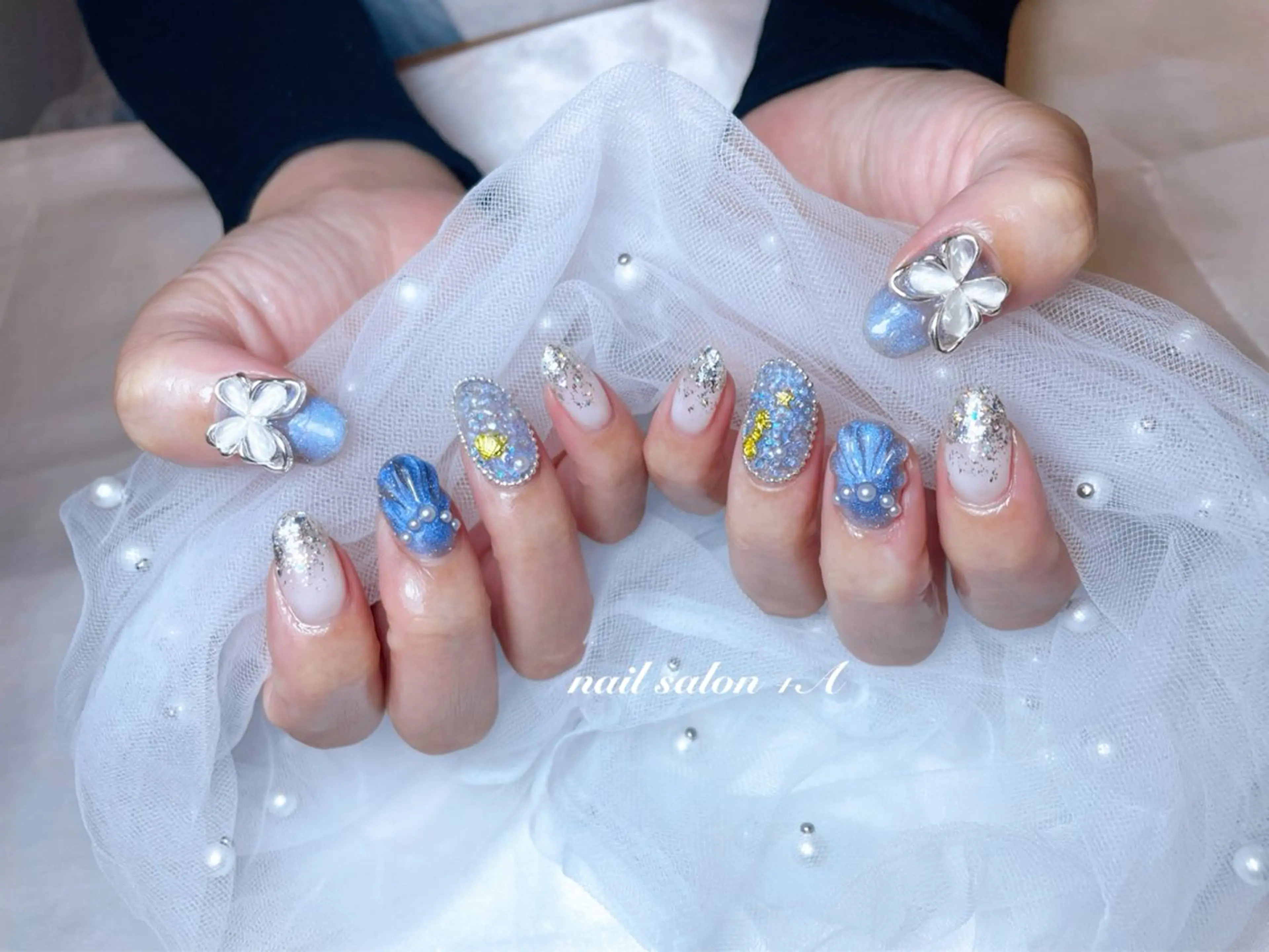 ミディアム ハンドネイル Nail Salon +Aのネイルデザイン