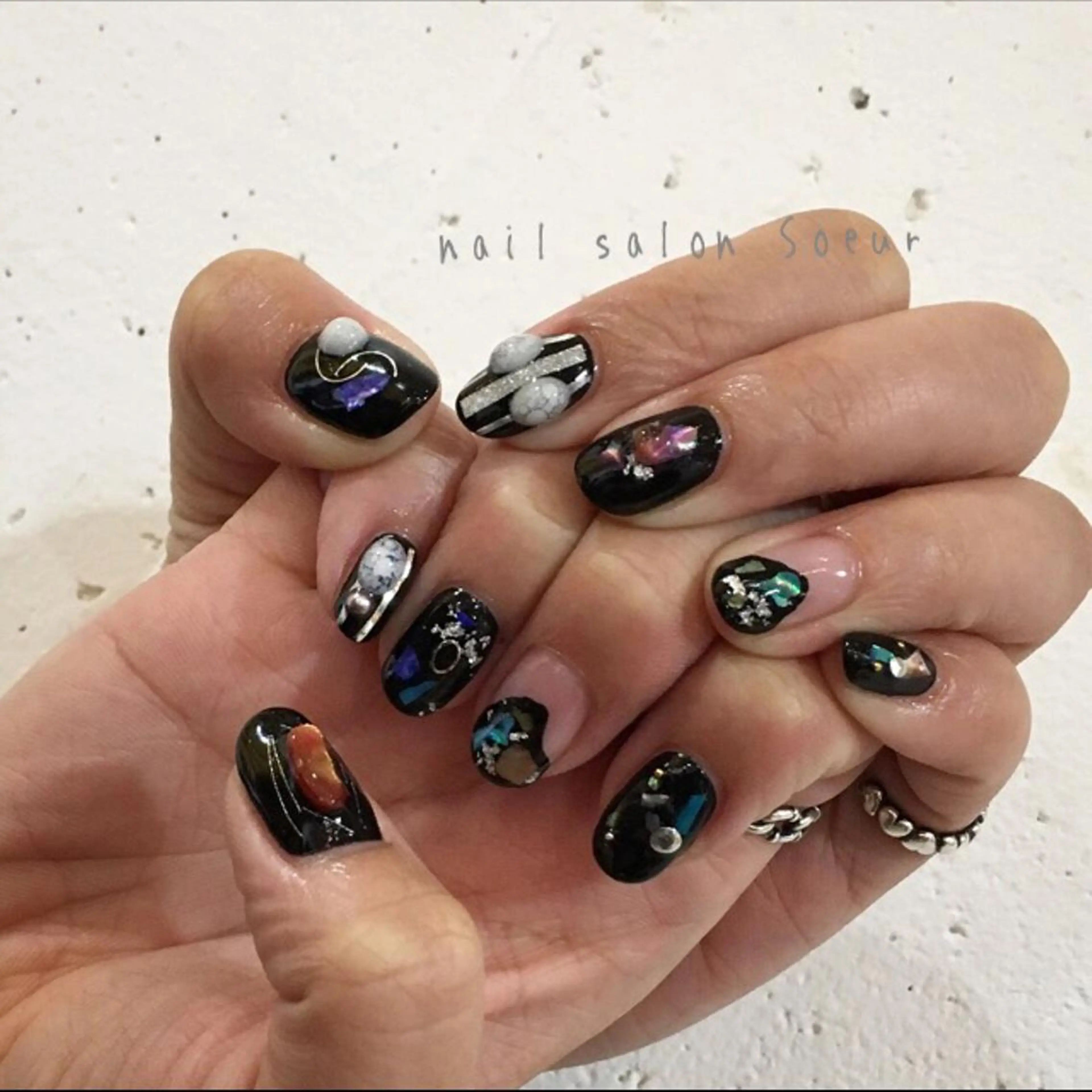 ネイル アートネイル ジェルネイル シンプルネイル ハンドネイル nail salon Soeurのネイルデザイン