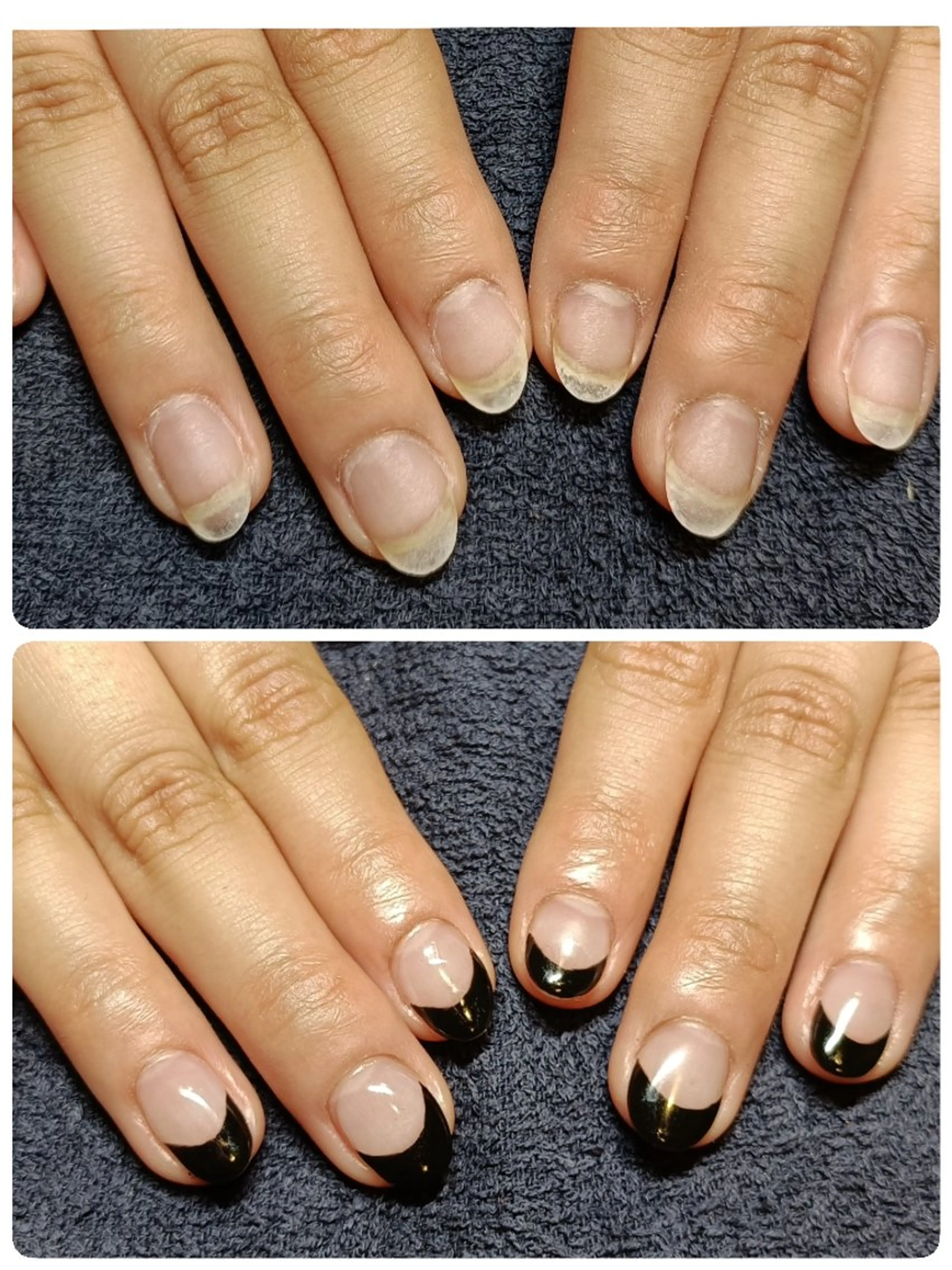 ネイル 長さ出し フレンチネイル ハンドネイル ハンドケア 深爪矯正/爪育成ケア manie nailのネイルデザイン