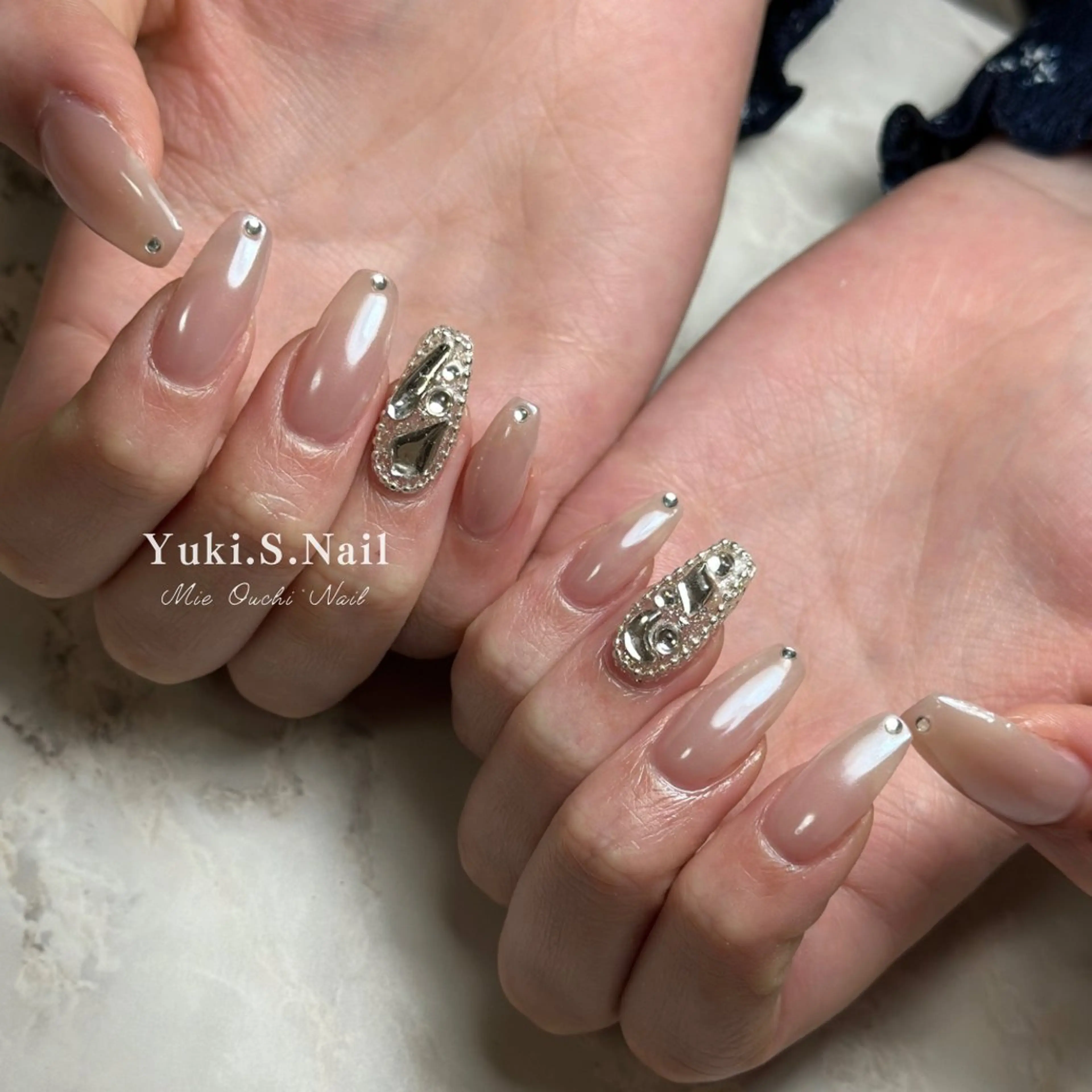 ロング ハンドネイル Yuki S.Nailのネイルデザイン