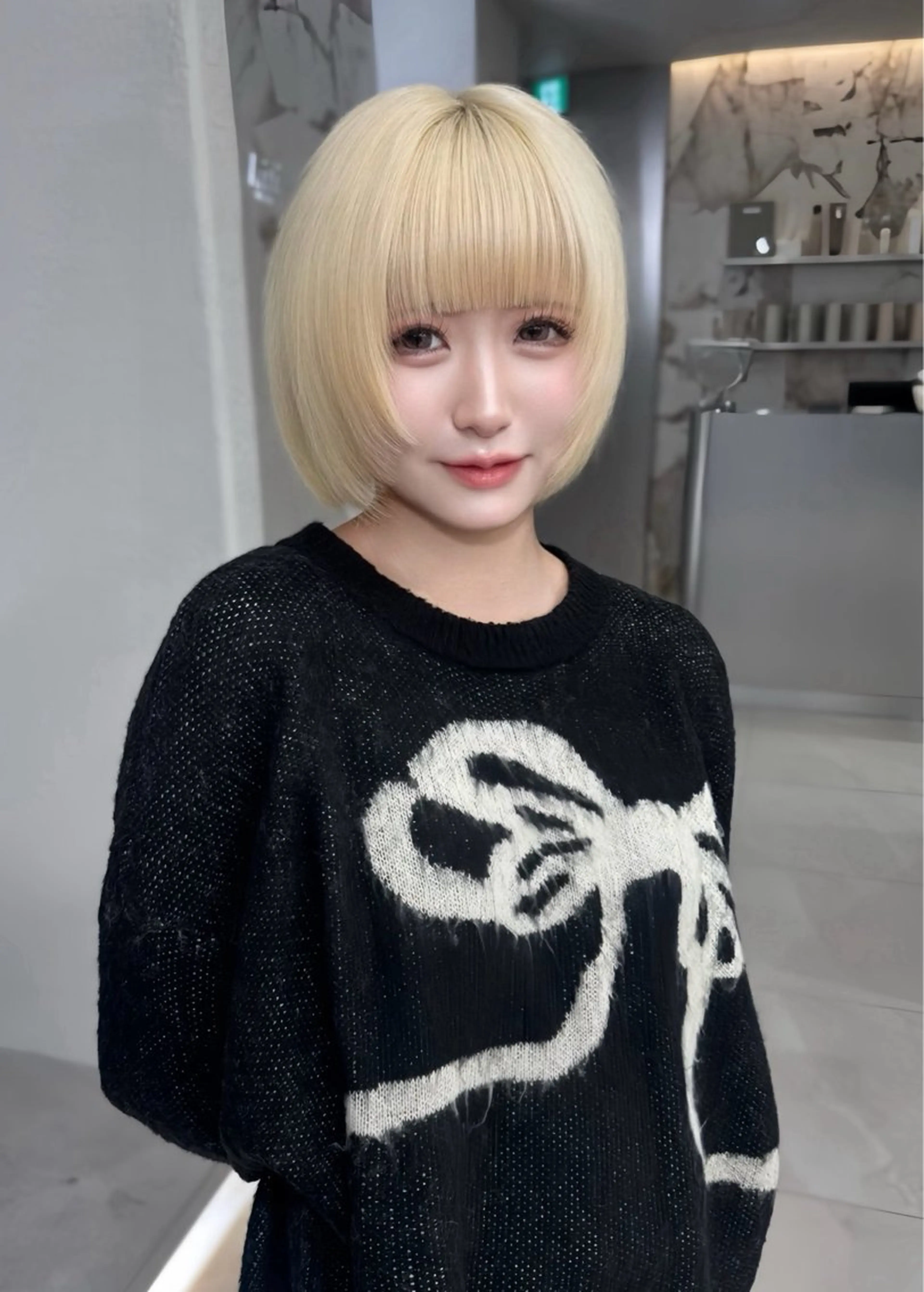 ショート カラー ヘアカラー ヘアセット 栄美容師/kiti /ボブ/ケントのヘアスタイル