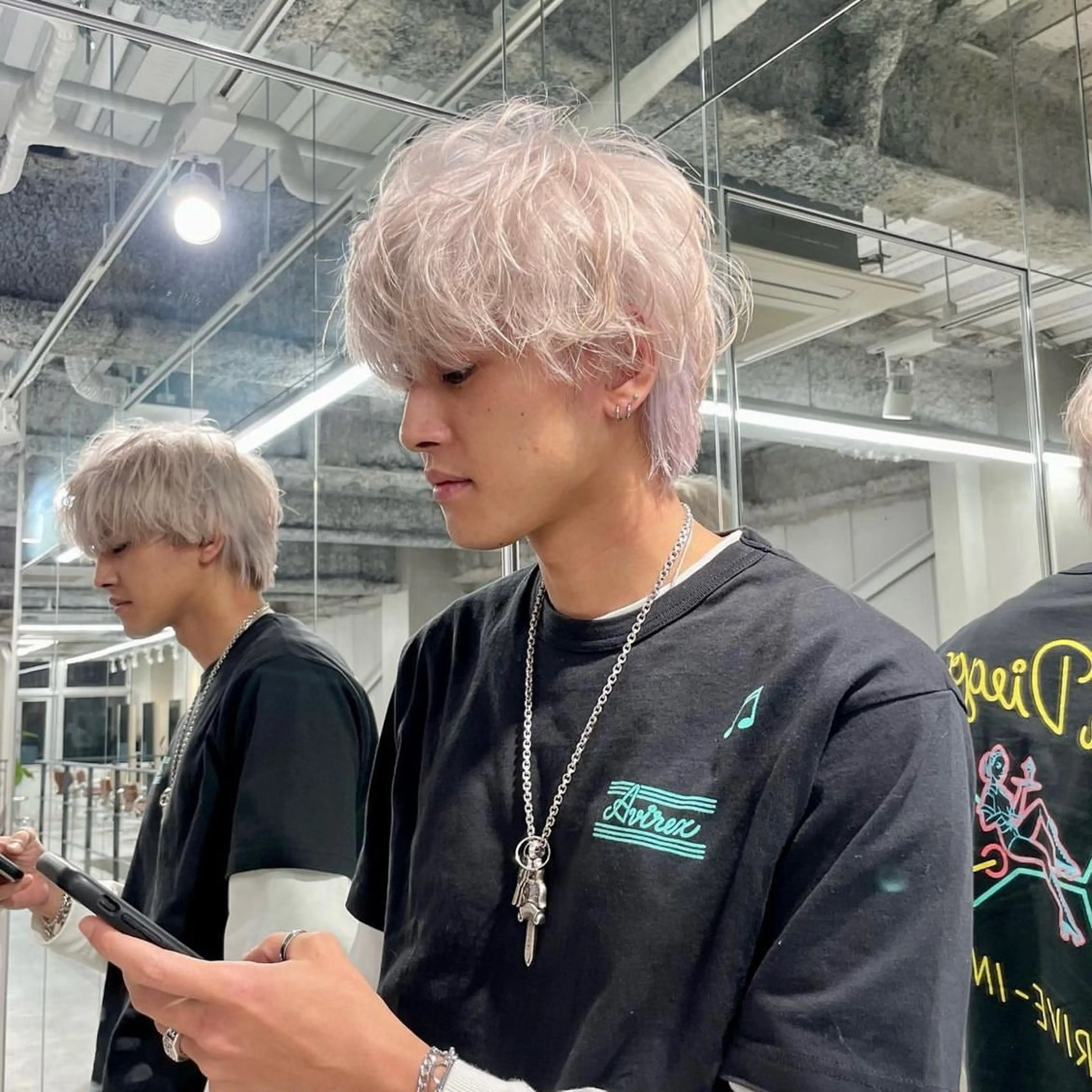 ショート カラー メンズ 花香竜太/エクステ /ハイトーンカラーのヘアスタイル