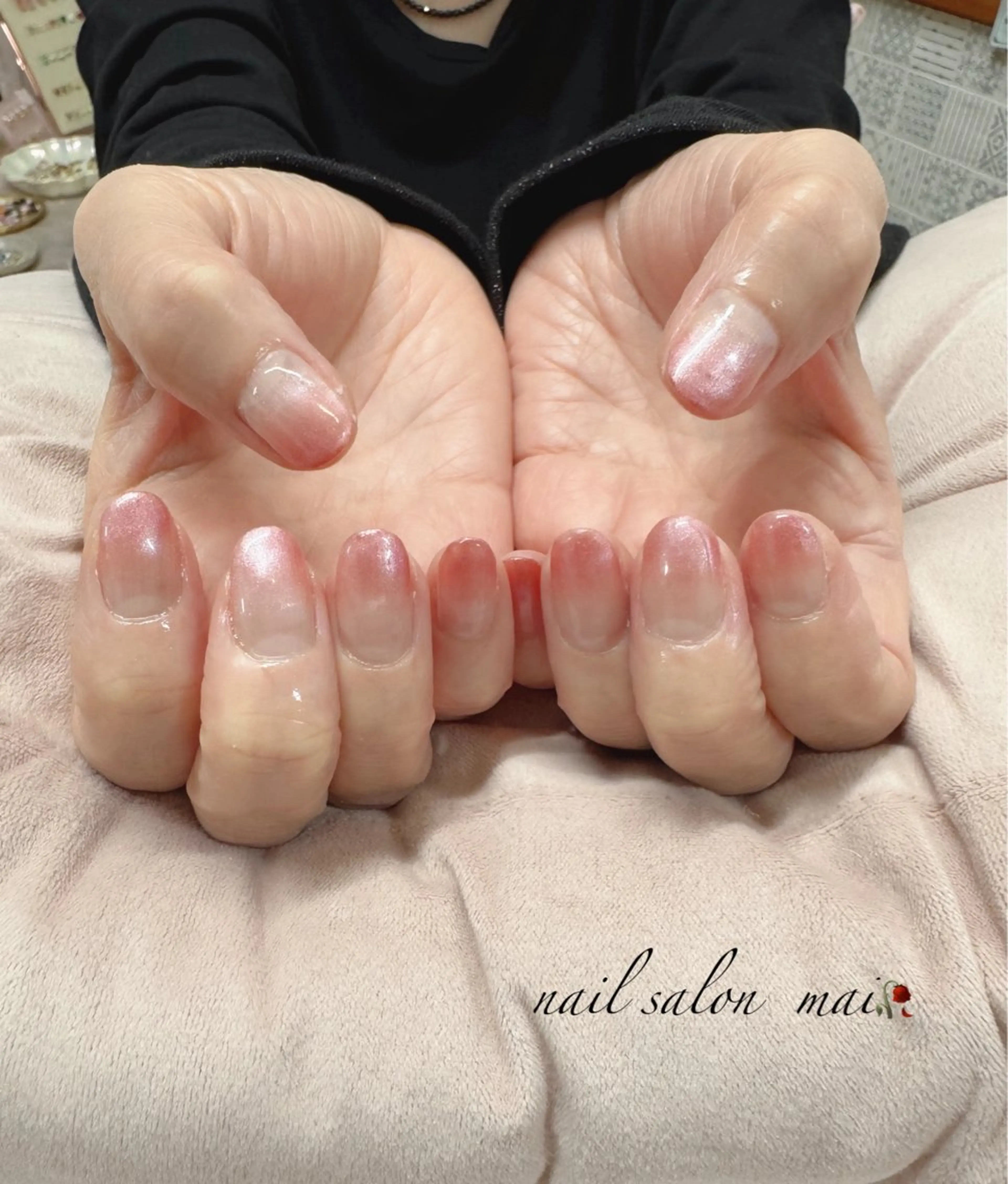 カラー、ラメグラデーションの写真