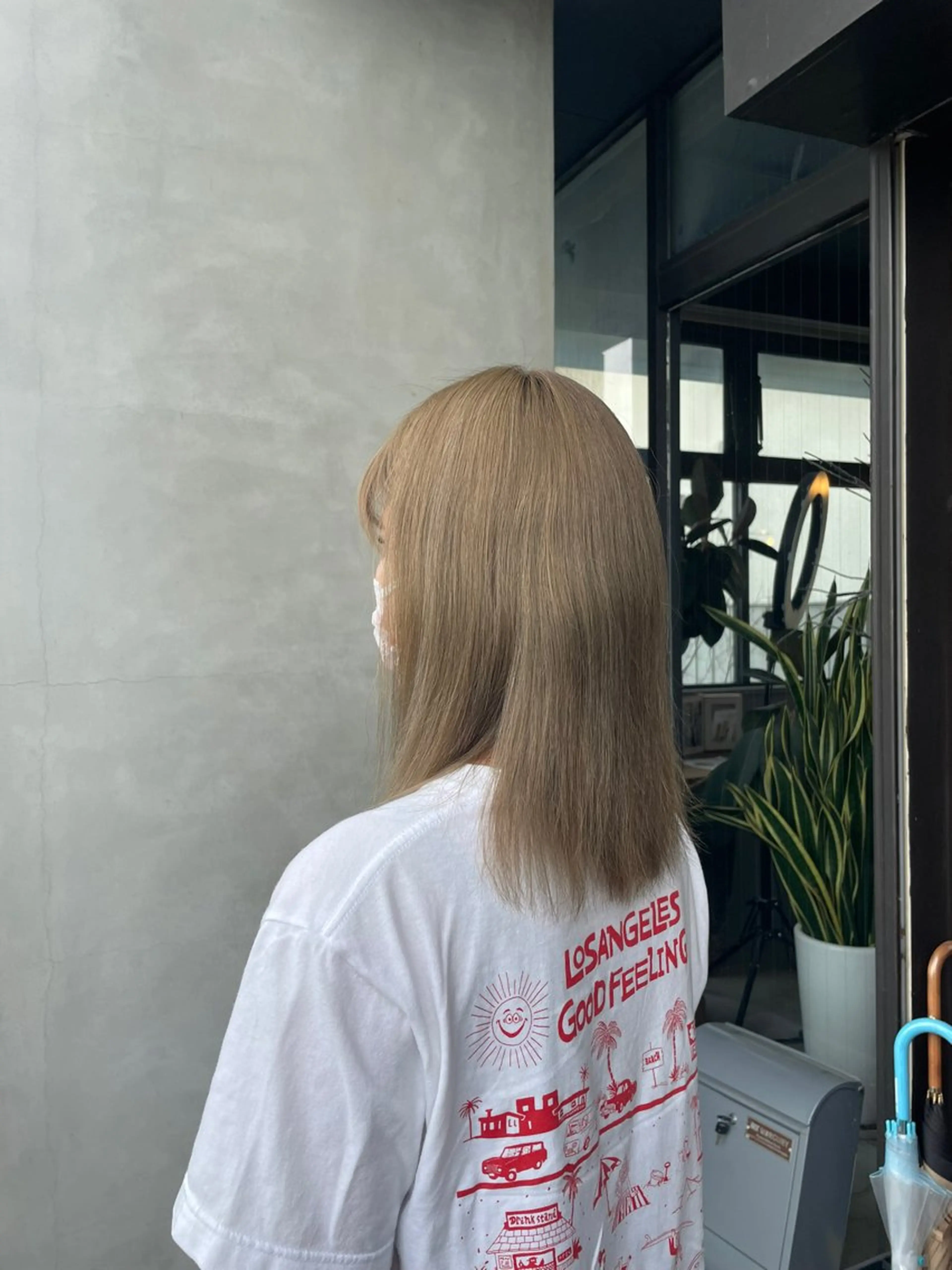 セミロング カラー 艶髪/透明感カラー/ 韓国/nonokaのヘアスタイル