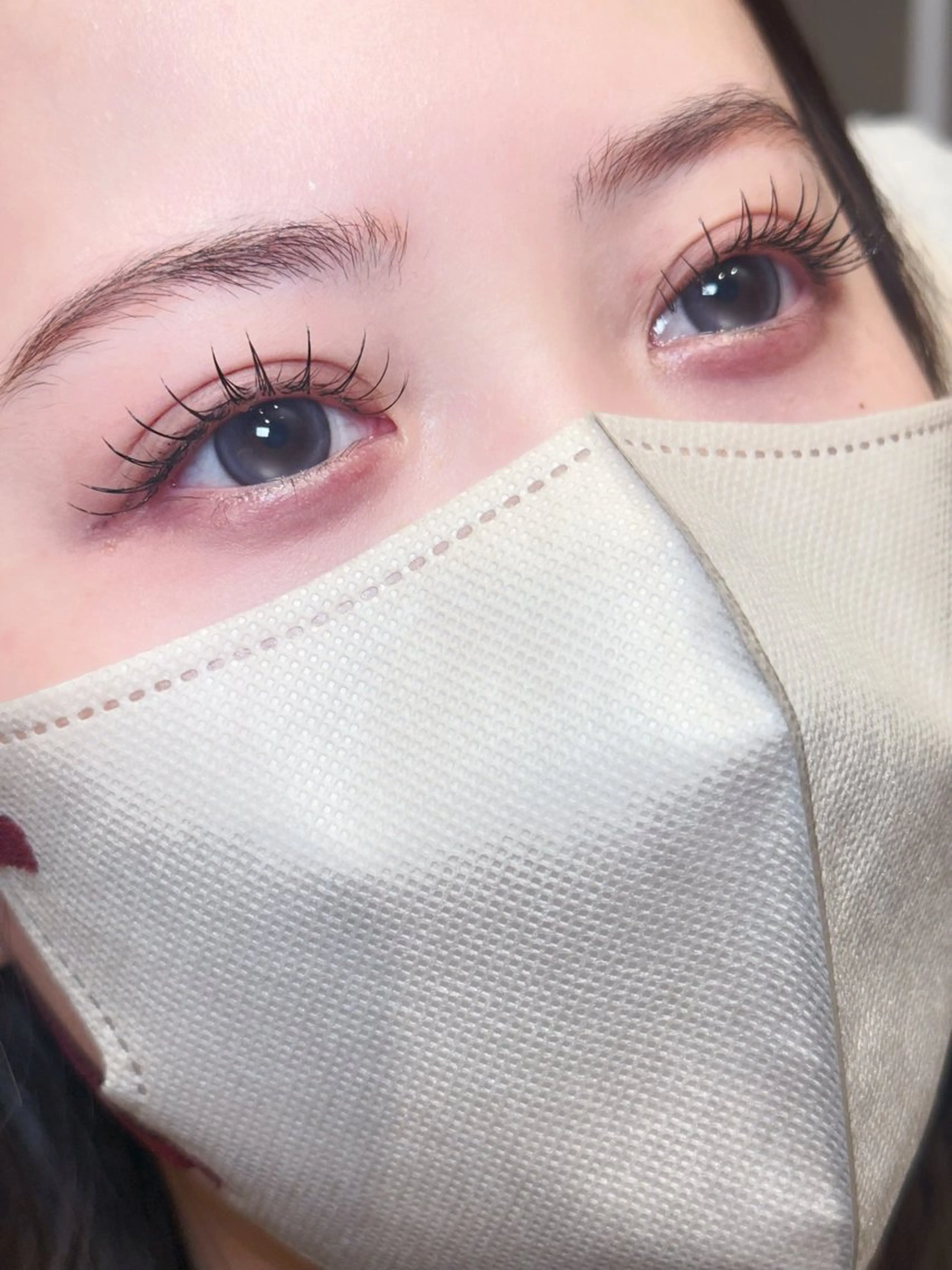 マツエク・マツパ フラットラッシュ ナチュラル マツエク cherien eyelash&eyebrow(salon village)所属・梅津/cherien 渋谷・明治神宮前のマツエク・マツパデザイン