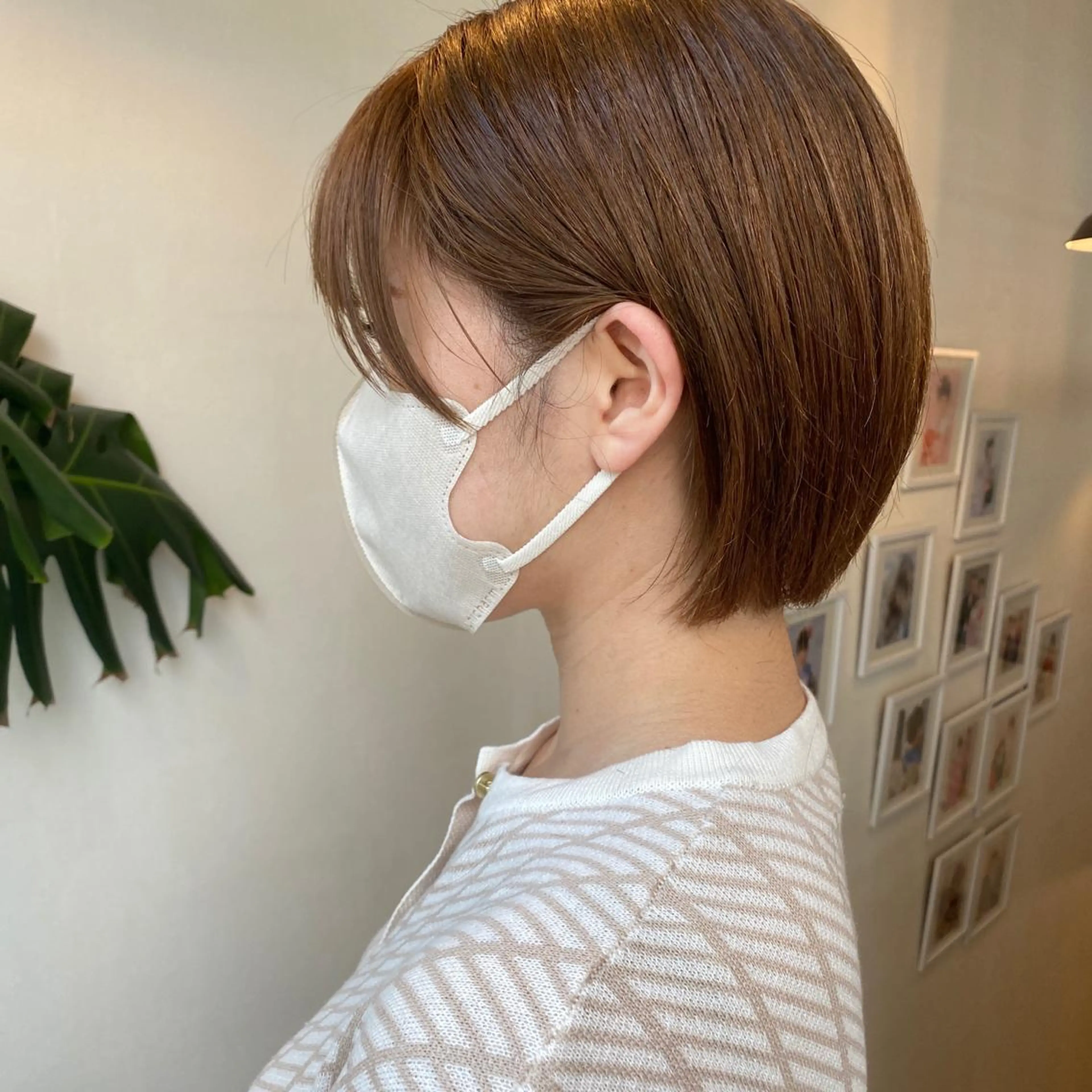 ショート カラー ヘアアレンジ ベージュカラー ブラウンカラー ボブ ナカジマ ボブ/レイヤーのヘアスタイル