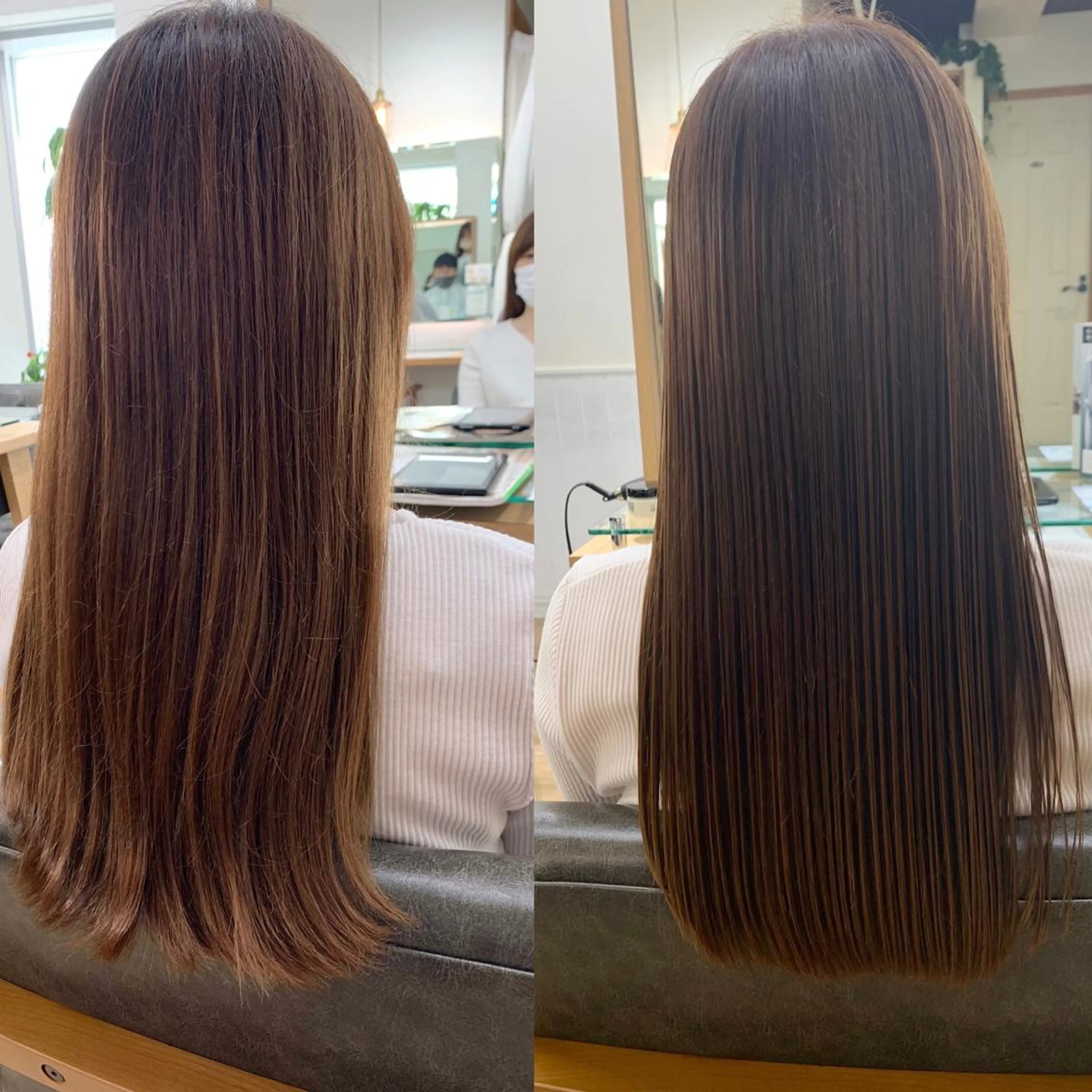 ロング カラー パーマ ヘアアレンジ メンズ キッズ ネイル マツエク・マツパ トリートメント レイヤーカット 🌿透け感カラーのヘアスタイル