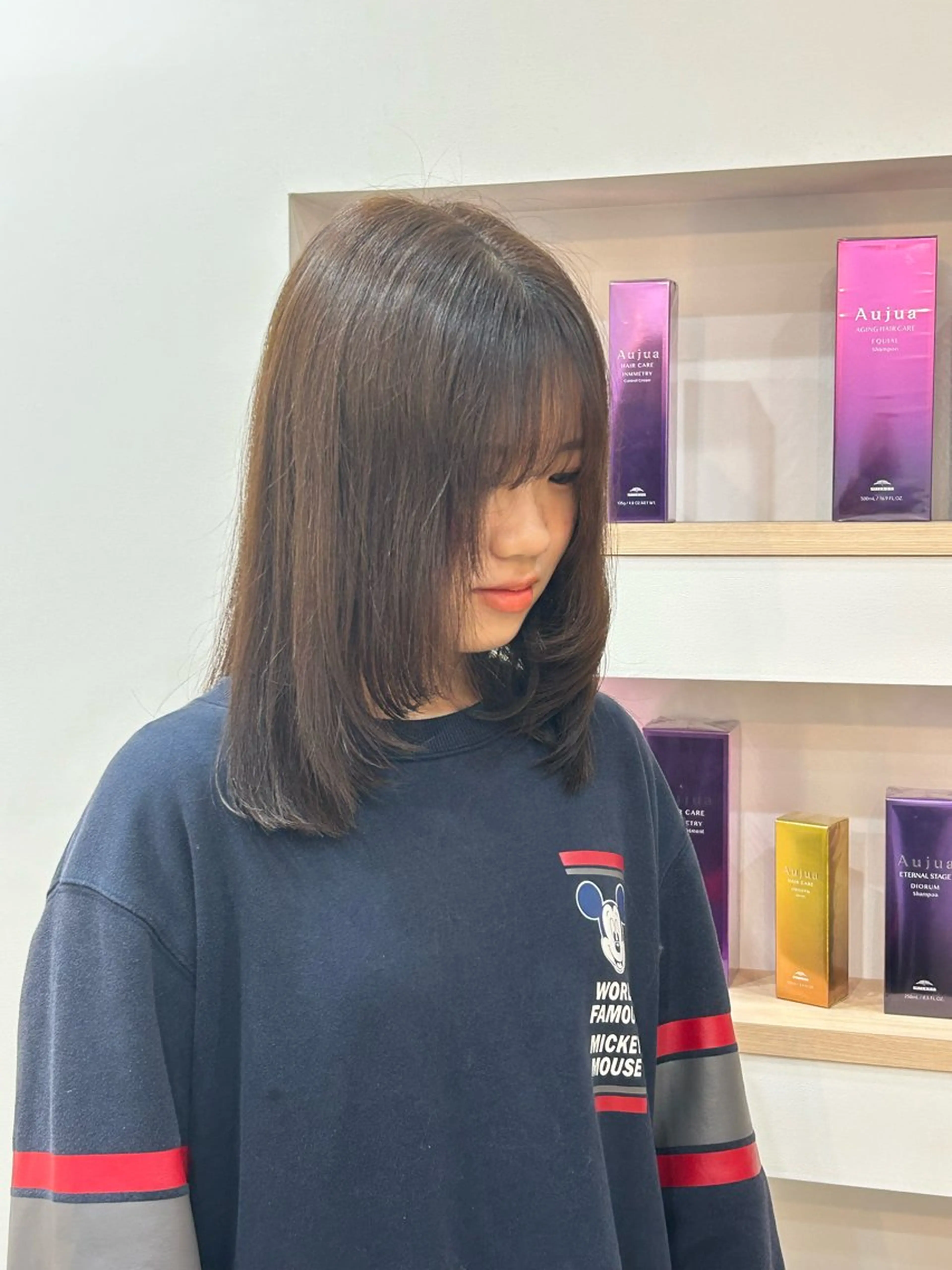 ミディアム 栄/久屋大通/美髪 /透明感カラー/加藤のヘアスタイル