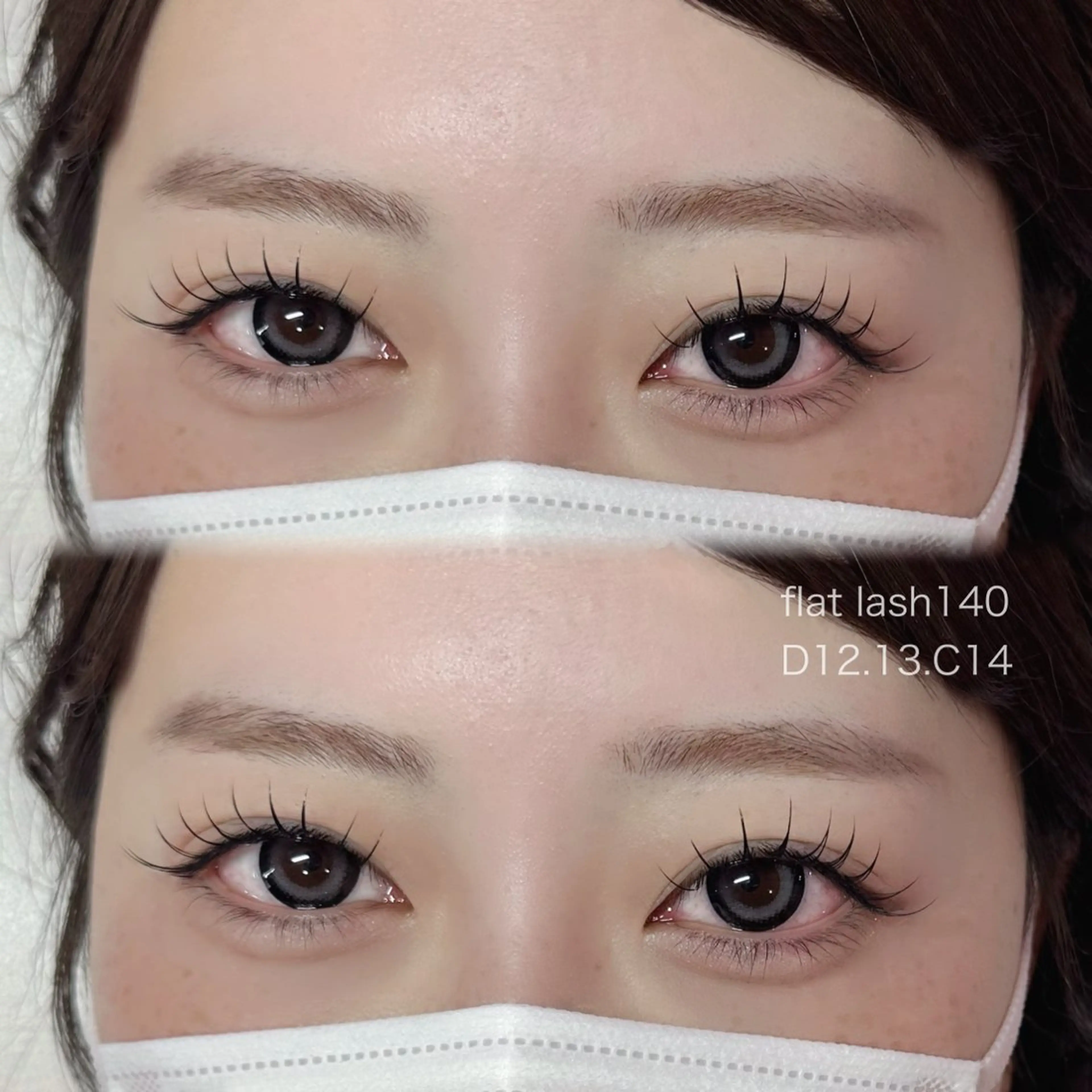 マツエク・マツパ フラットラッシュ マツエク 天王寺eye ♡eyebrowのマツエク・マツパデザイン