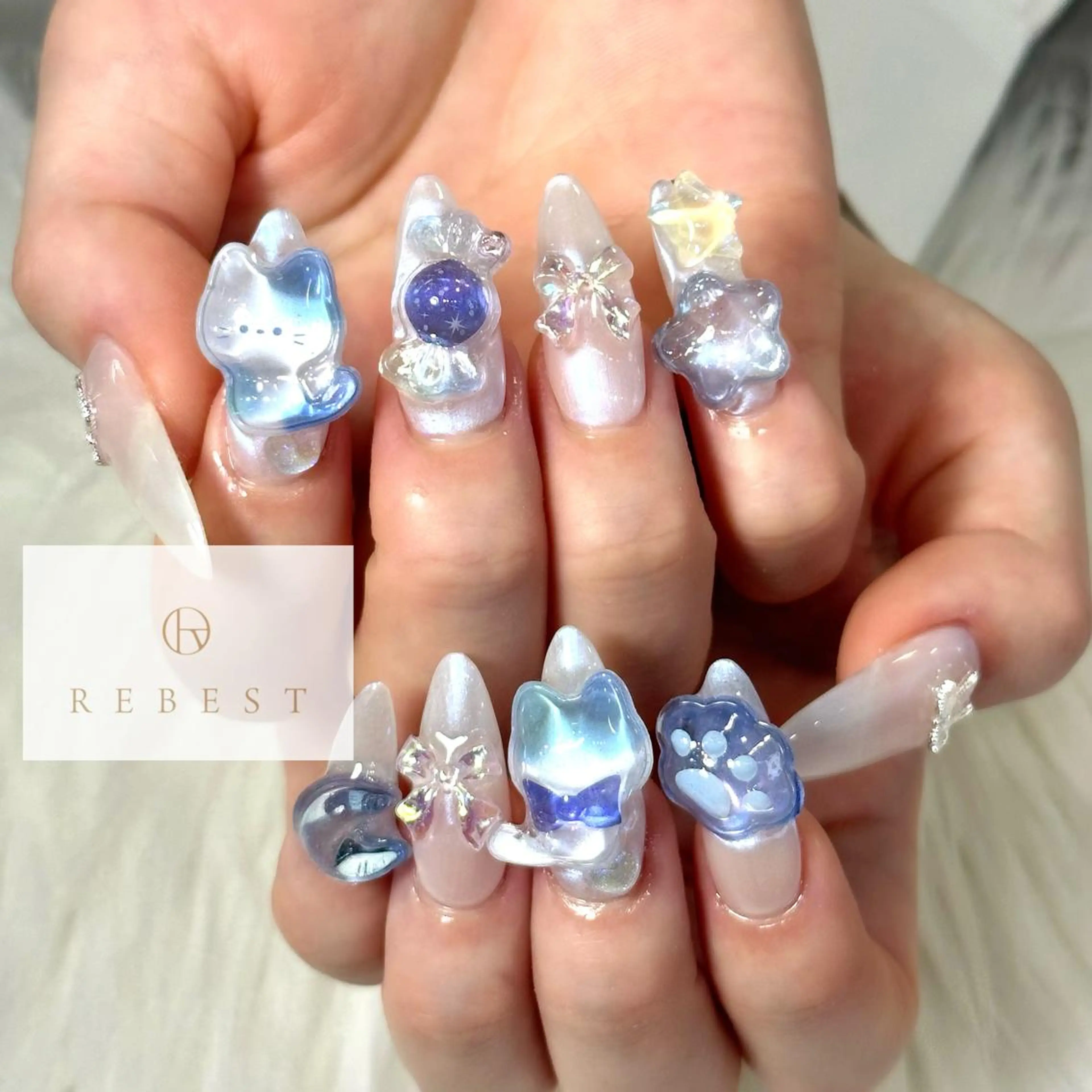ネイル ❤️💛REBEST 京橋 nailのネイルデザイン