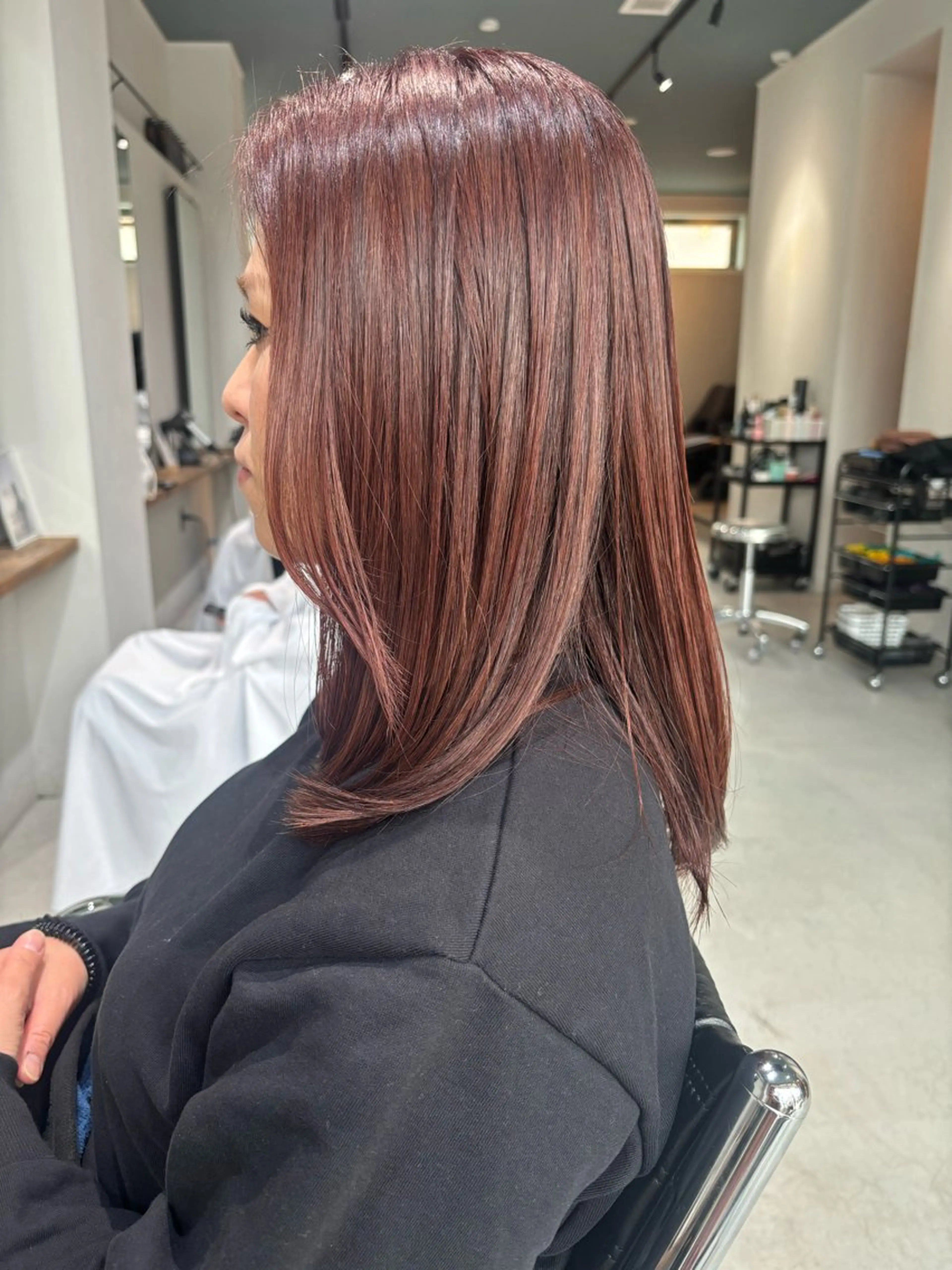 ミディアム カラー 竹内 えりこのヘアスタイル