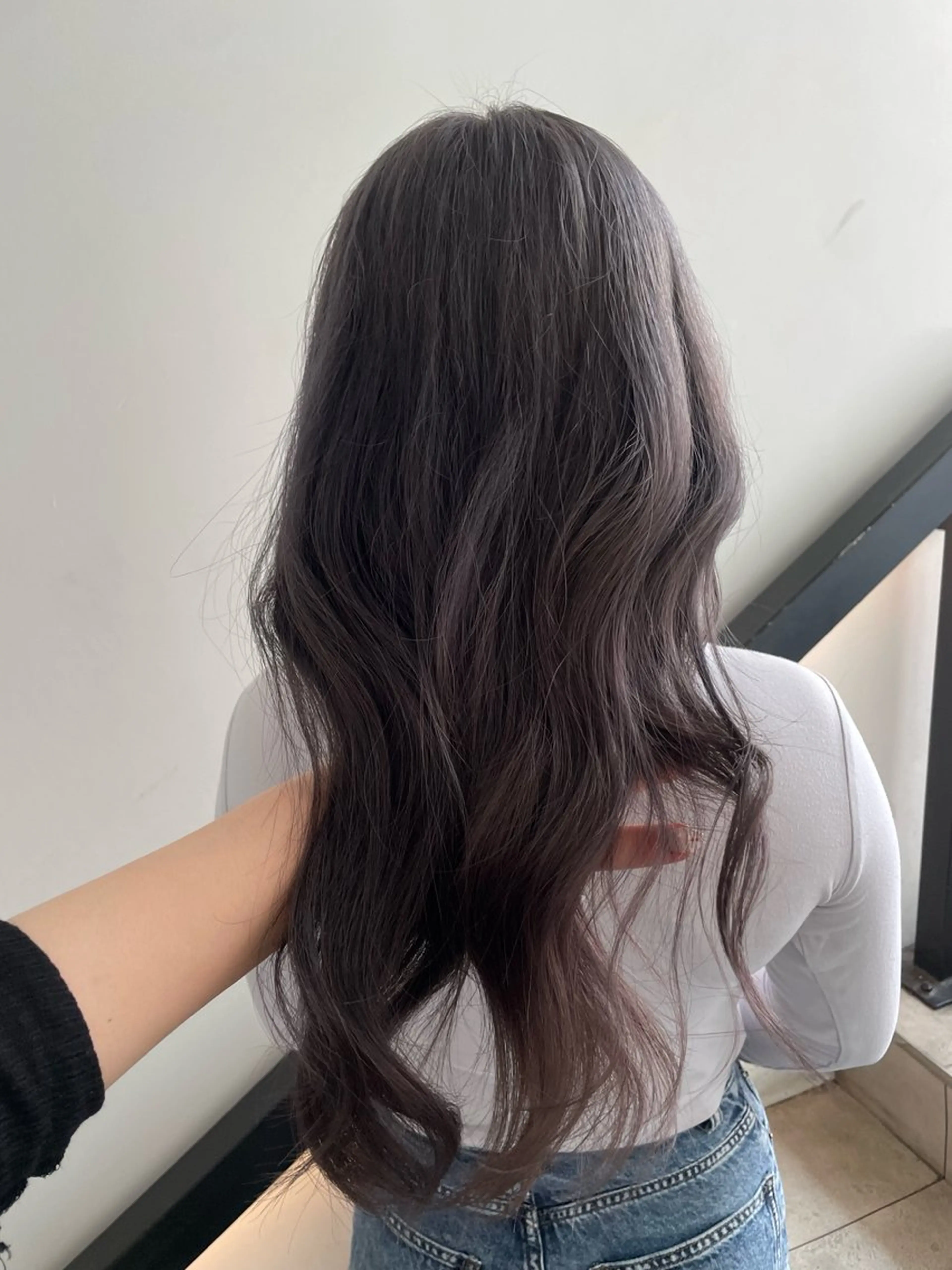 ロング カラー ヘアカラー 韓国ヘア/グレージュ kanako🤍🫧のヘアスタイル