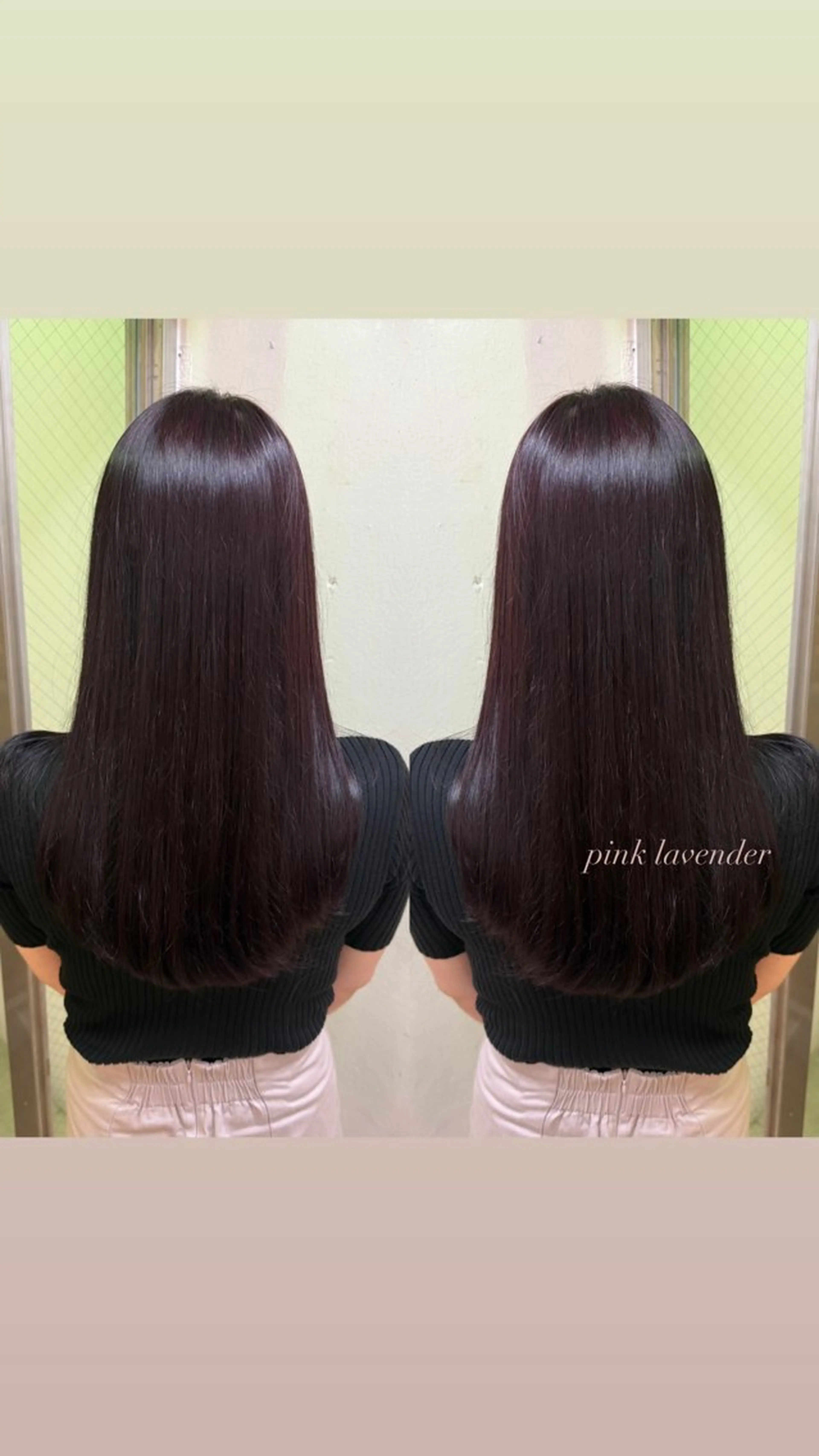 ロング カラー ピンクカラー ヘアカラー トリートメント 暖色カラー/ ストレート/くるみのヘアスタイル