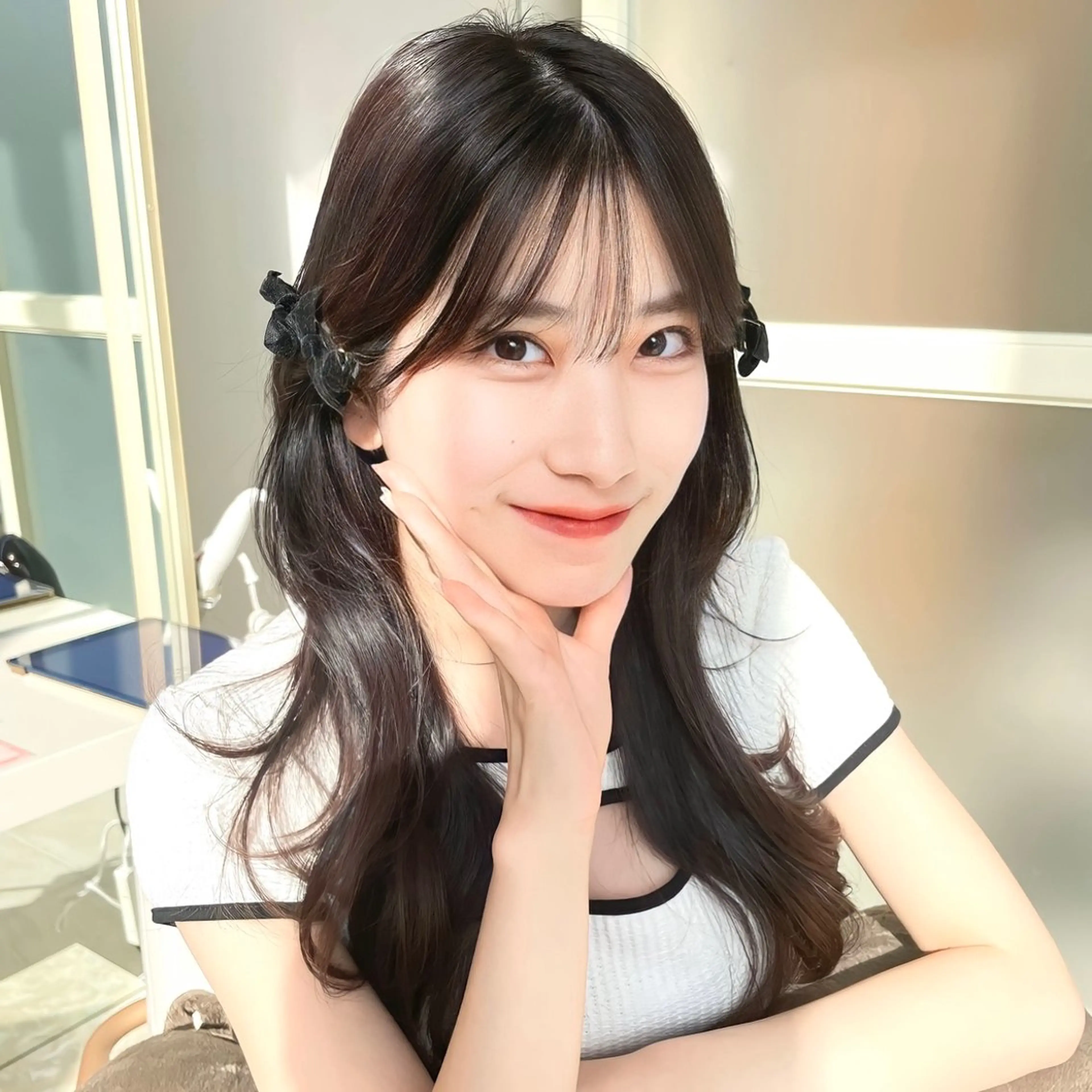 ロング カラー ダークグレー ダークグレージュ グレージュ くびれヘア 韓国風ヘア 🇰🇷韓国風くびれ ヘア🇰🇷中村優大のヘアスタイル