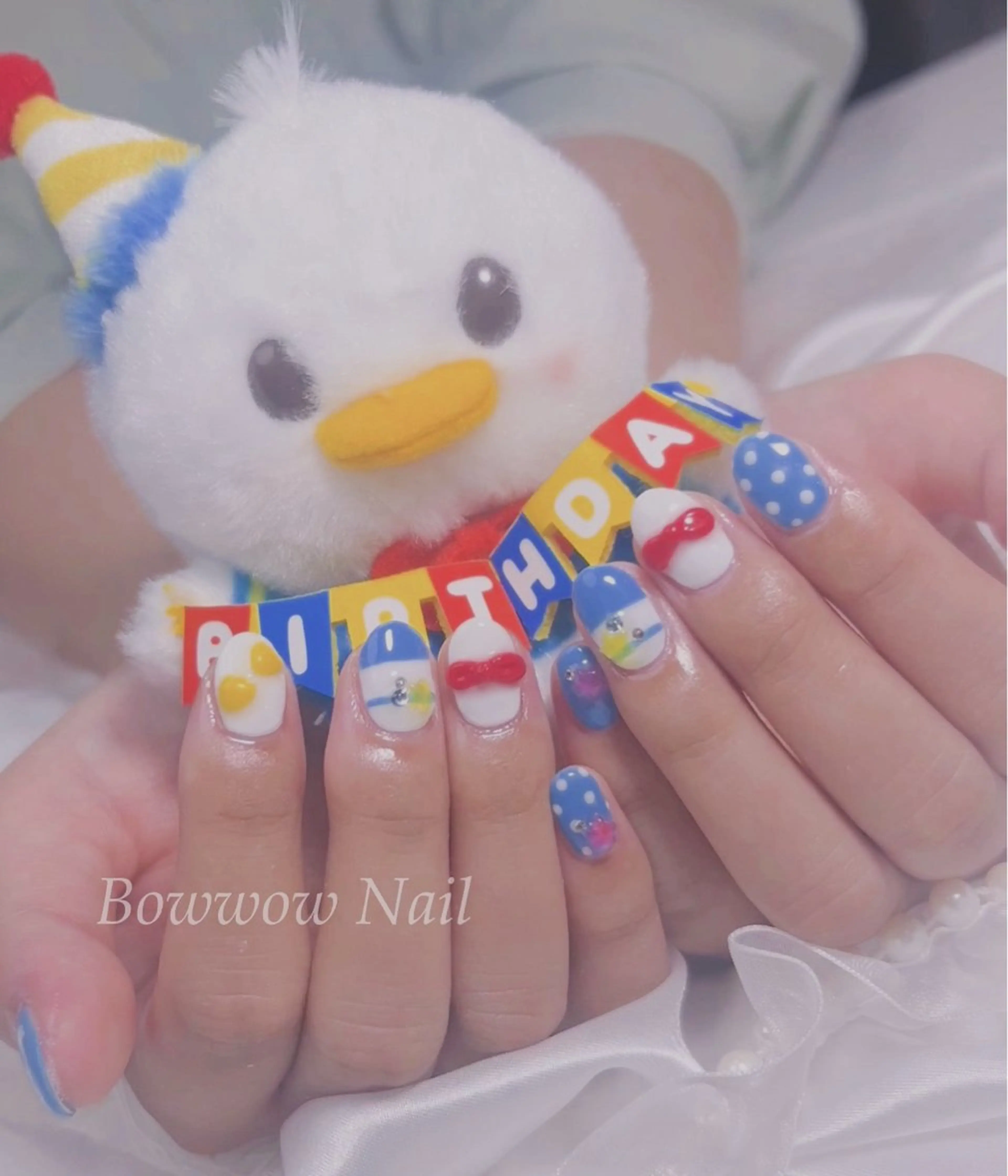 ネイル アートネイル 韓国ネイル Bow wow Nail さや🧸のネイルデザイン