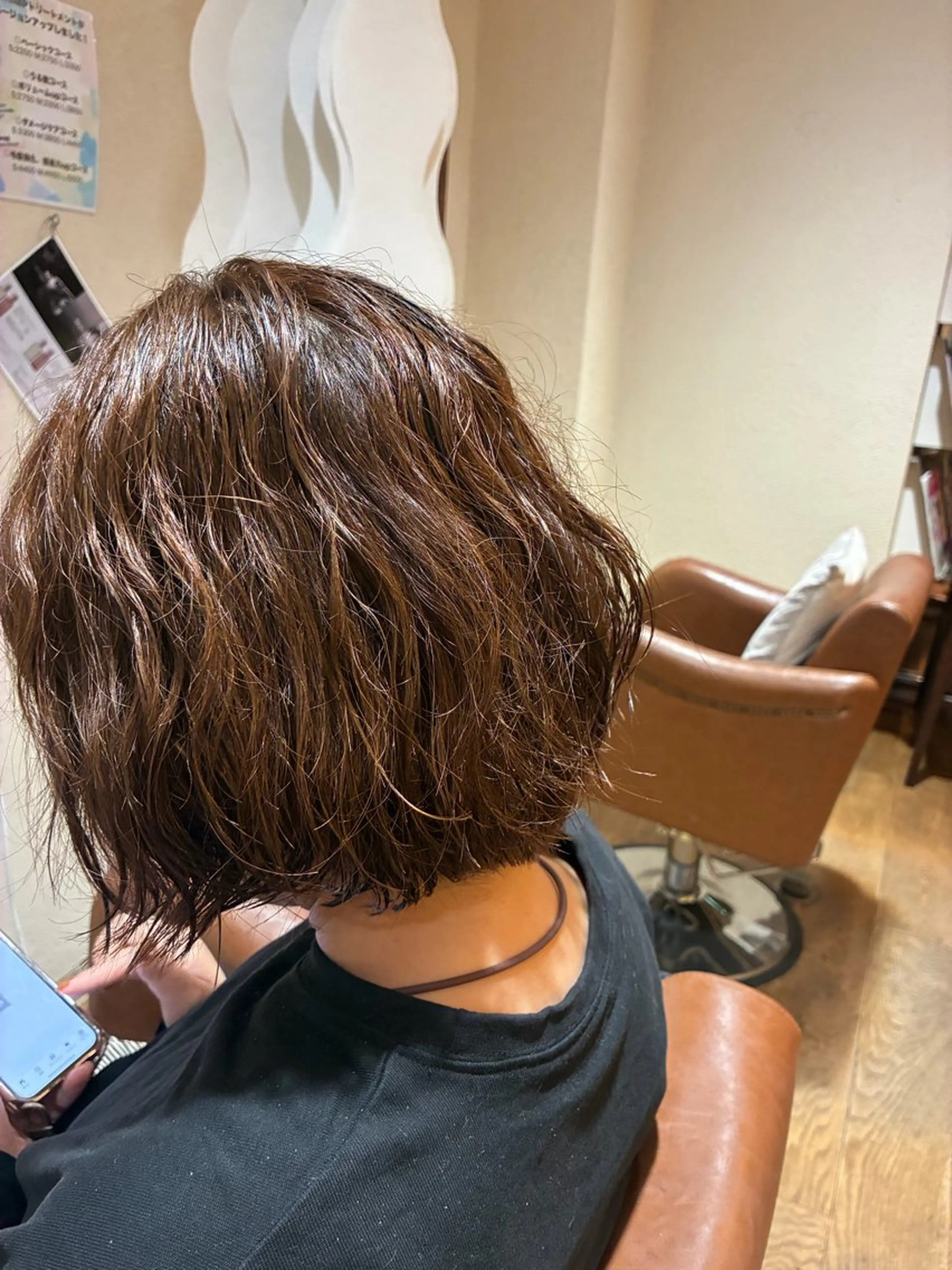 ショート カラー パーマ 長宗 智也のヘアスタイル