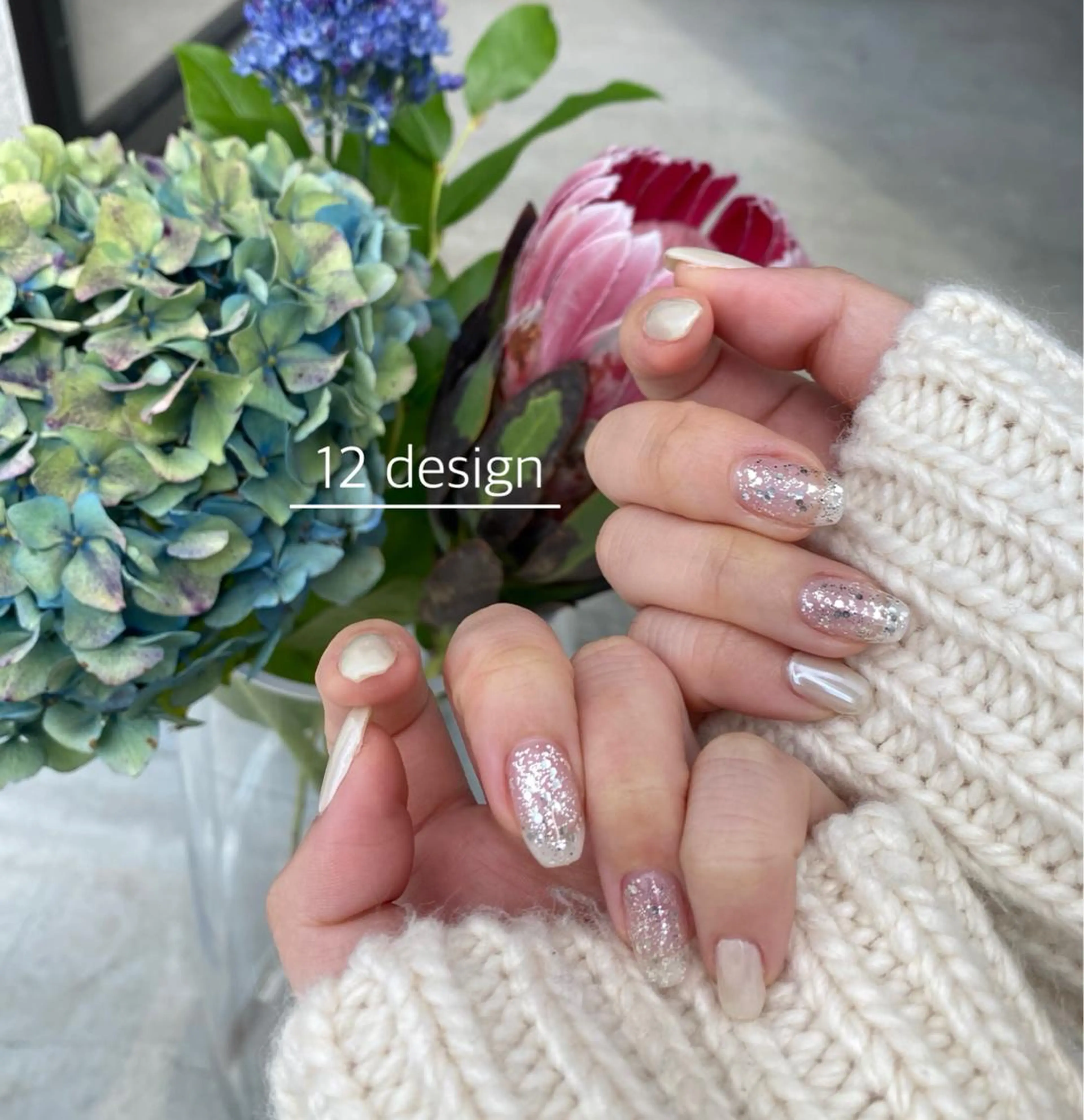 ショート ネイル ハンドネイル 12 designのネイルデザイン