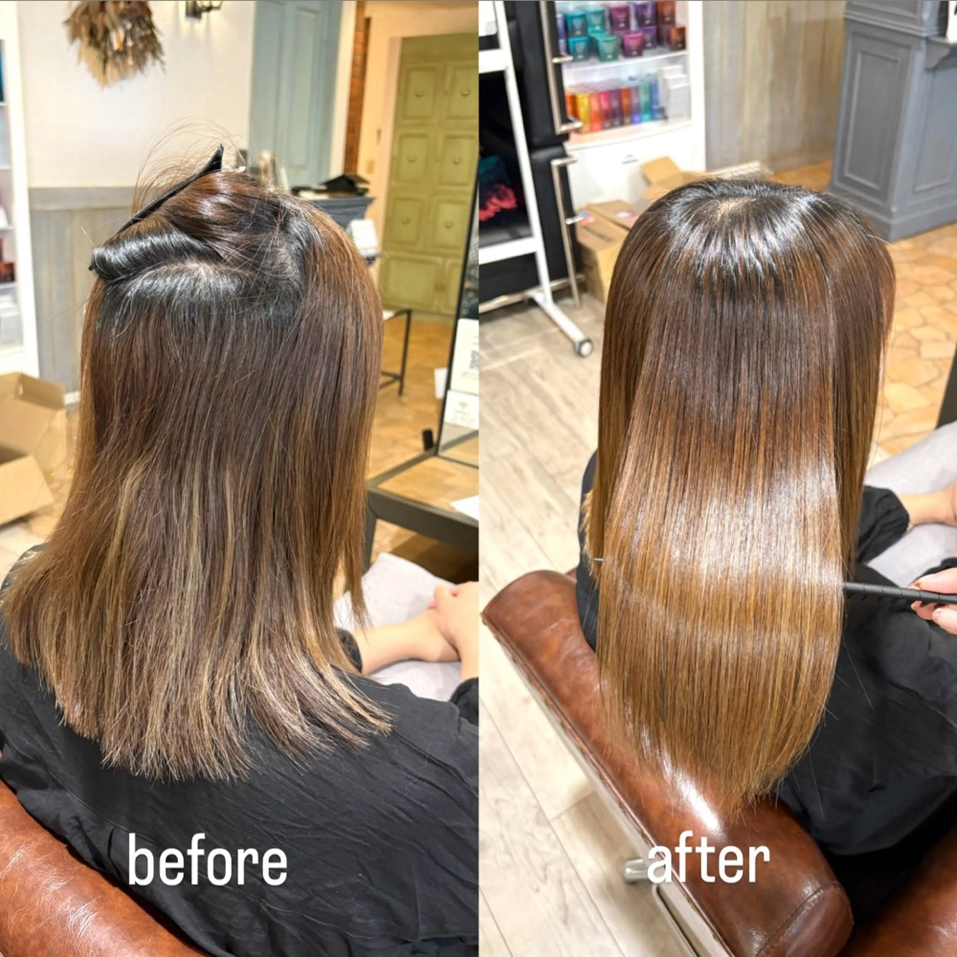 ミディアム カット 縮毛矯正 クセ/うねり改善/ 縮毛矯正🫧ゆりのヘアスタイル