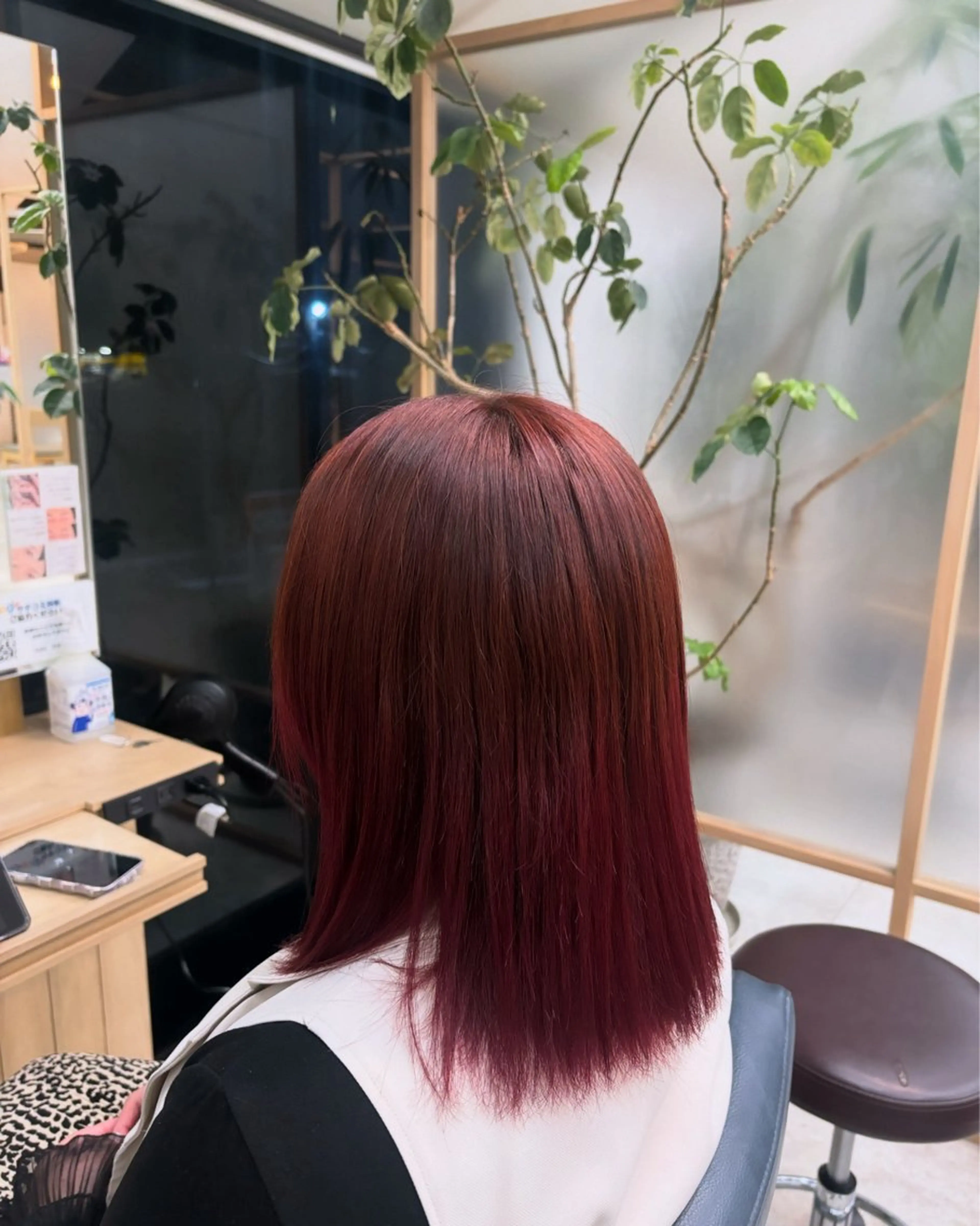 ミディアム カラー 宮本 エリカのヘアスタイル