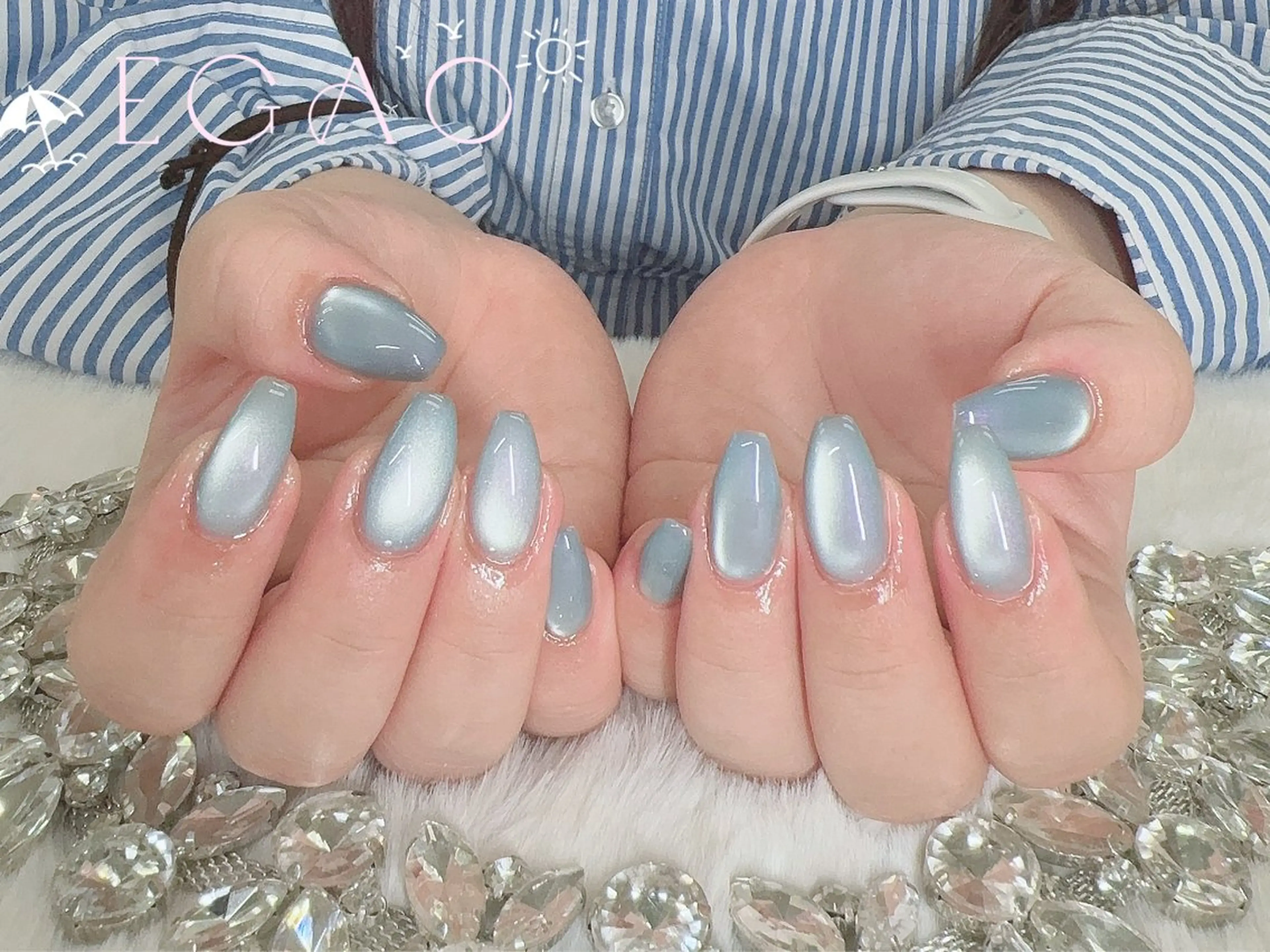 ネイル アートネイル フットネイル フレンチネイル ジェルネイル グラデーション ハンドネイル Egao Nail錦糸町店のネイルデザイン