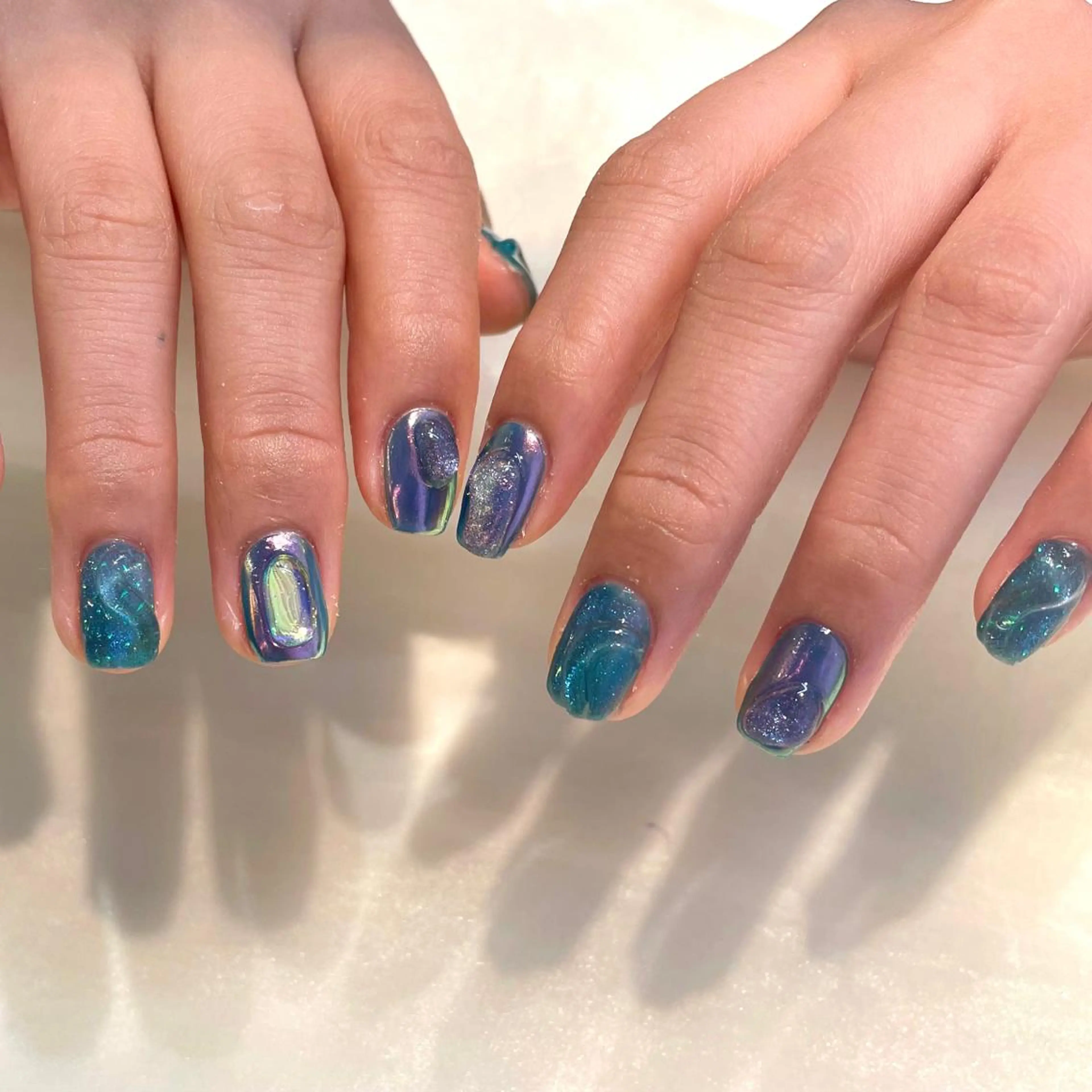 ネイル ハンドネイル 新井 ひなののネイルデザイン