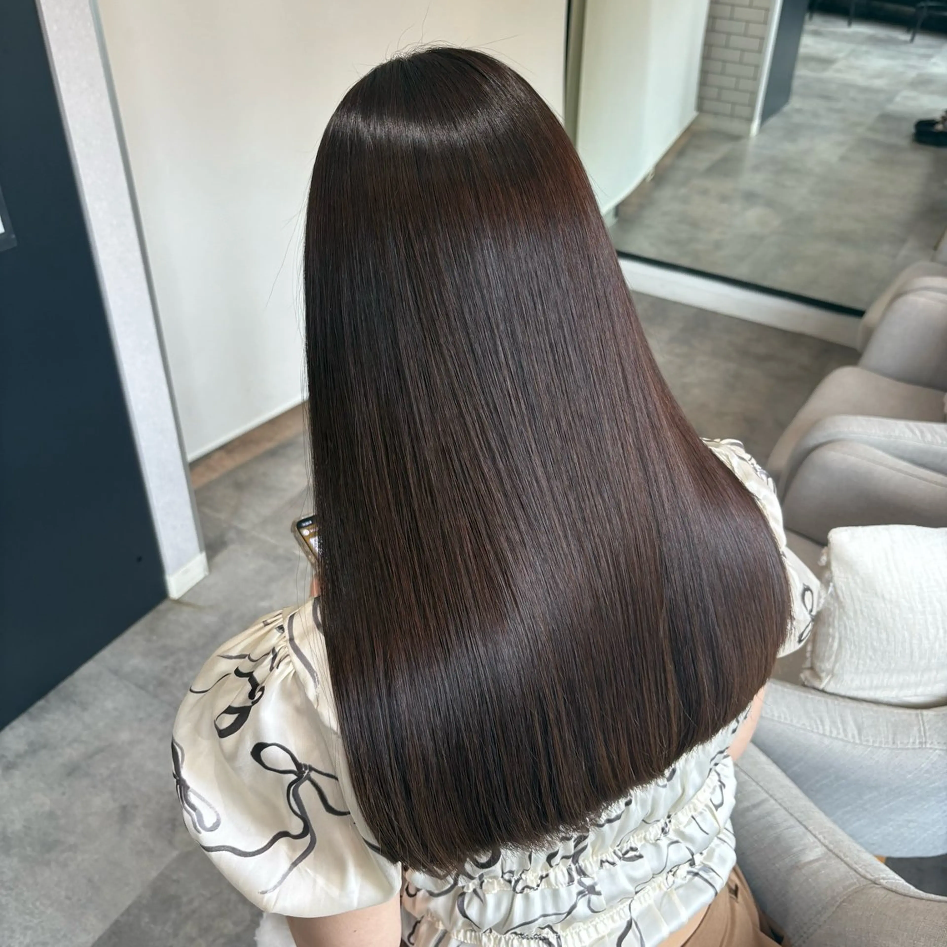 カット+イルミナカラー+りんご幹細胞トリートメント🍎の写真