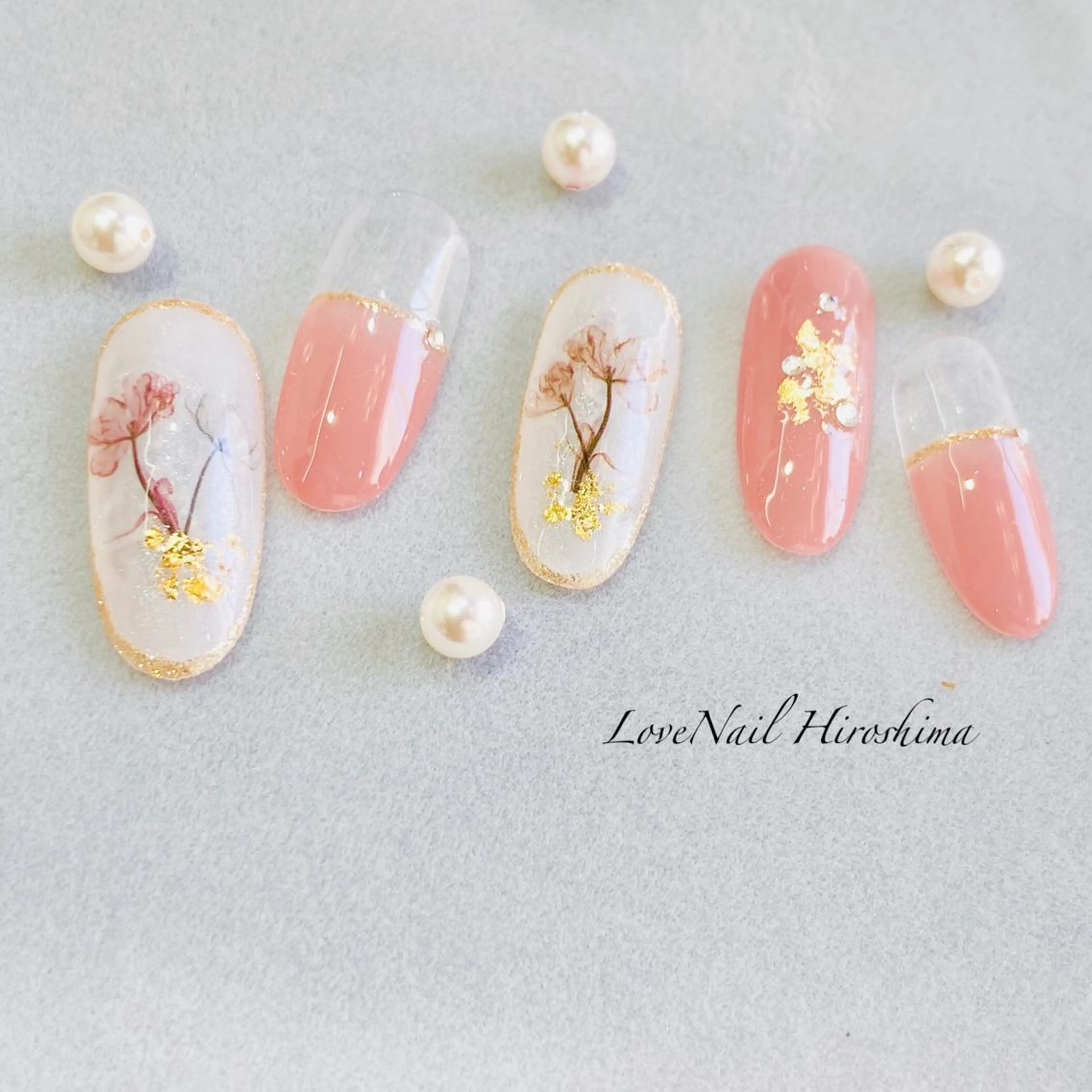 ネイル フラワーネイル LoveNaii広島店所属・LoveNail HIROSHIMAのネイルデザイン