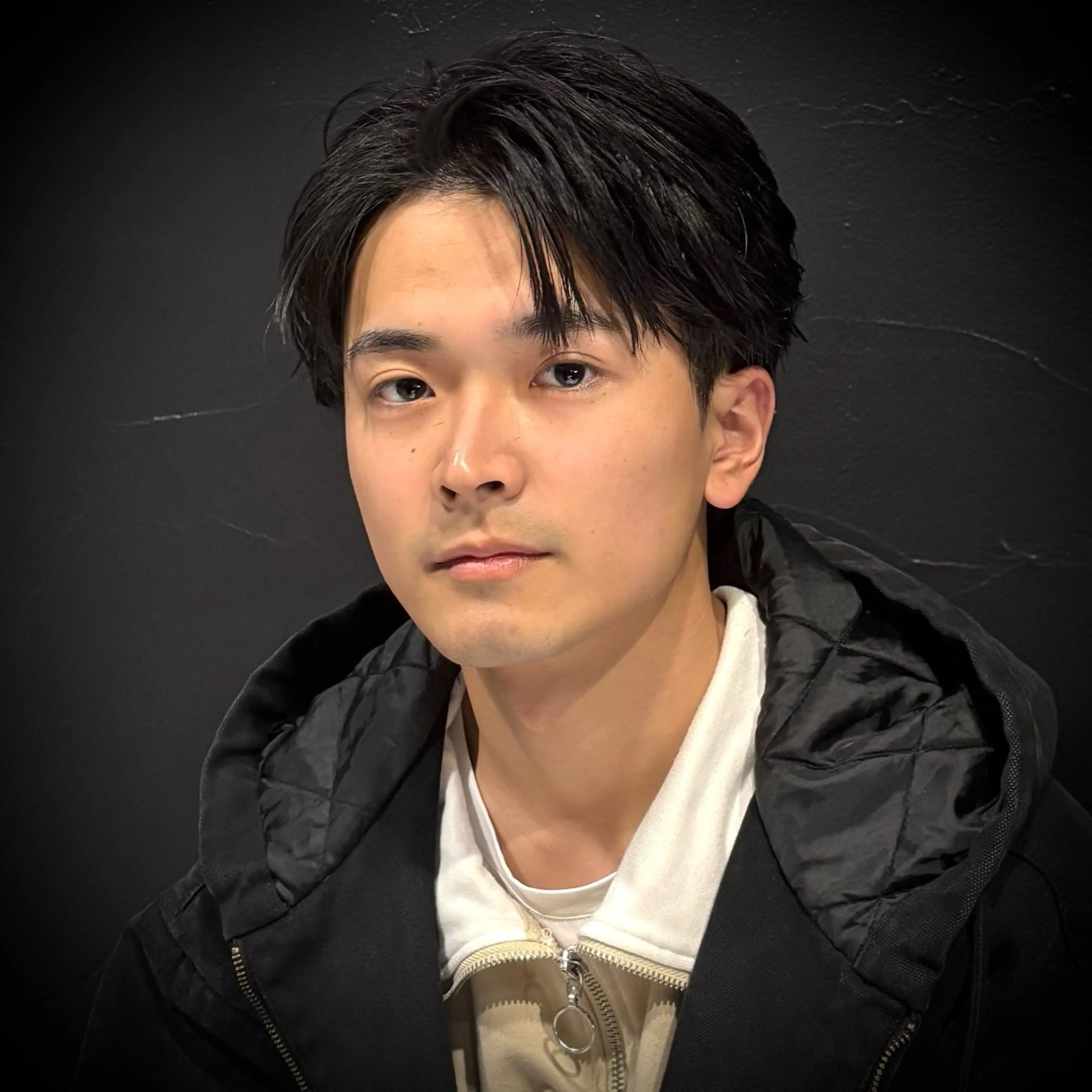 ミディアム パーマ メンズ カット パーマ トリートメント ヘアセット スパイキーショート 心斎橋【戸兵吏駒】のヘアスタイル