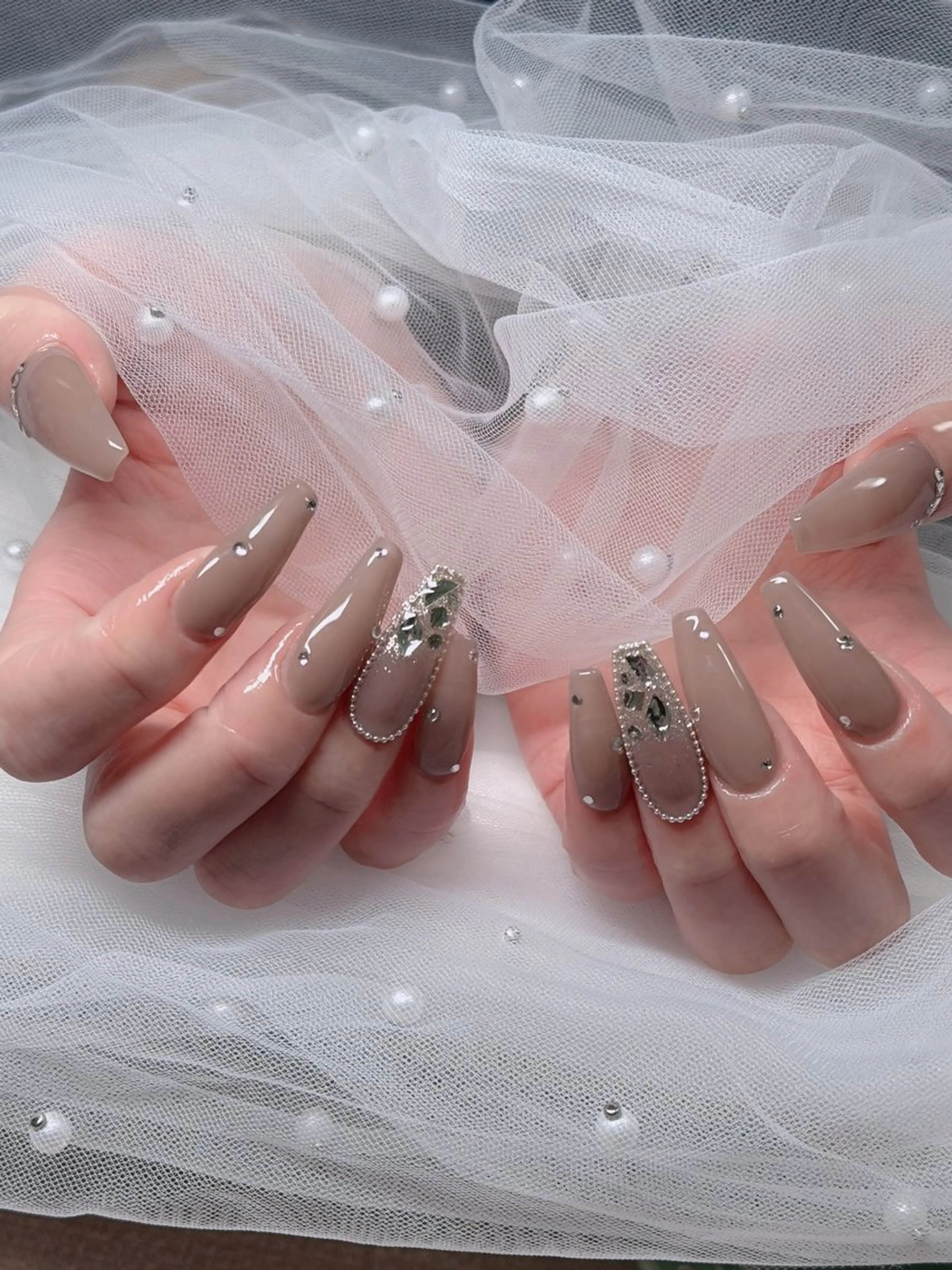 ネイル フレンチネイル ジェルネイル ハロウィン キラキラネイル 韓国ネイル H.baby Nail Salonのネイルデザイン