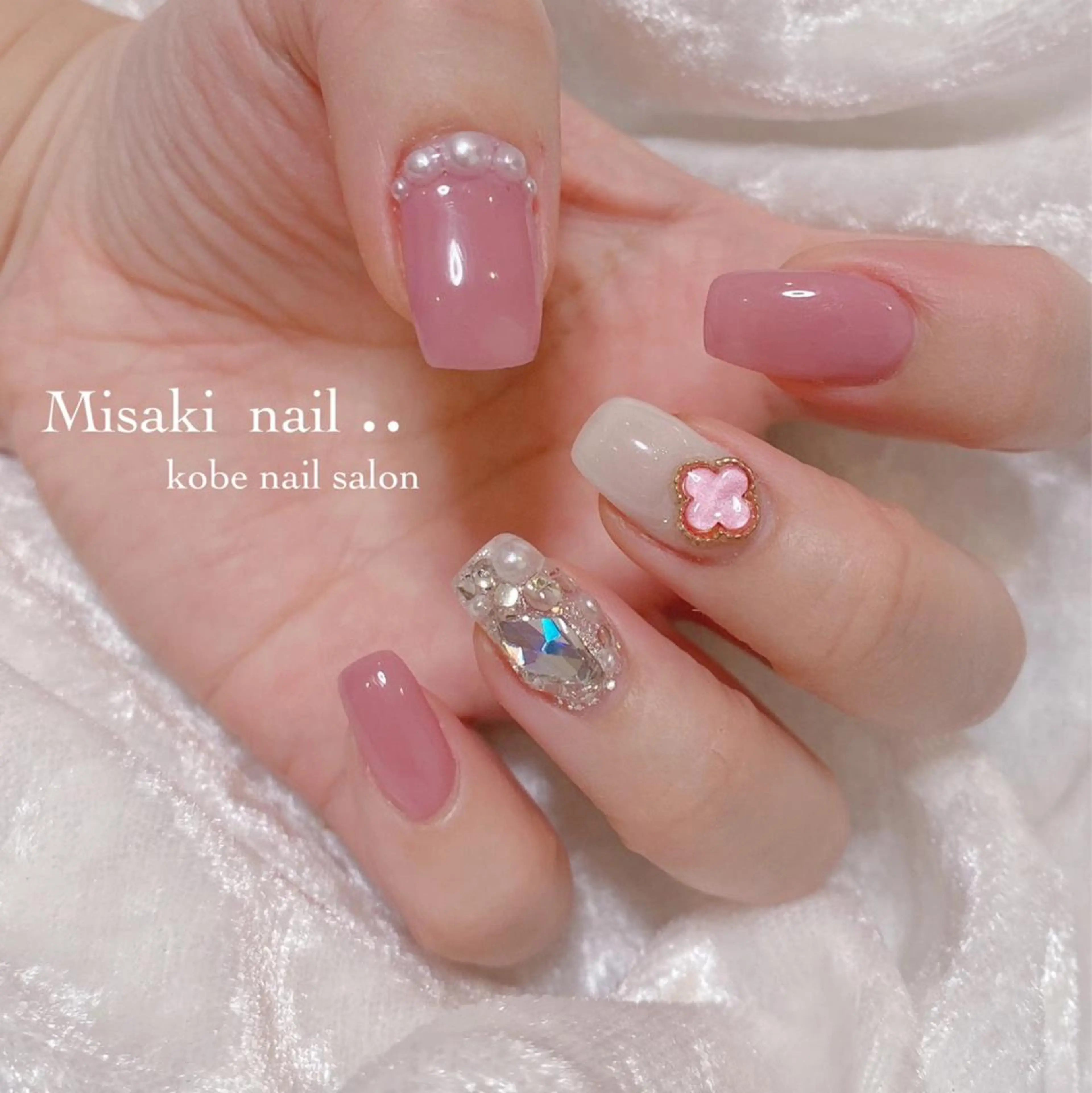ネイル 韓国ネイル ワンホンネイル ハンドネイル nailsalon miinailsのネイルデザイン