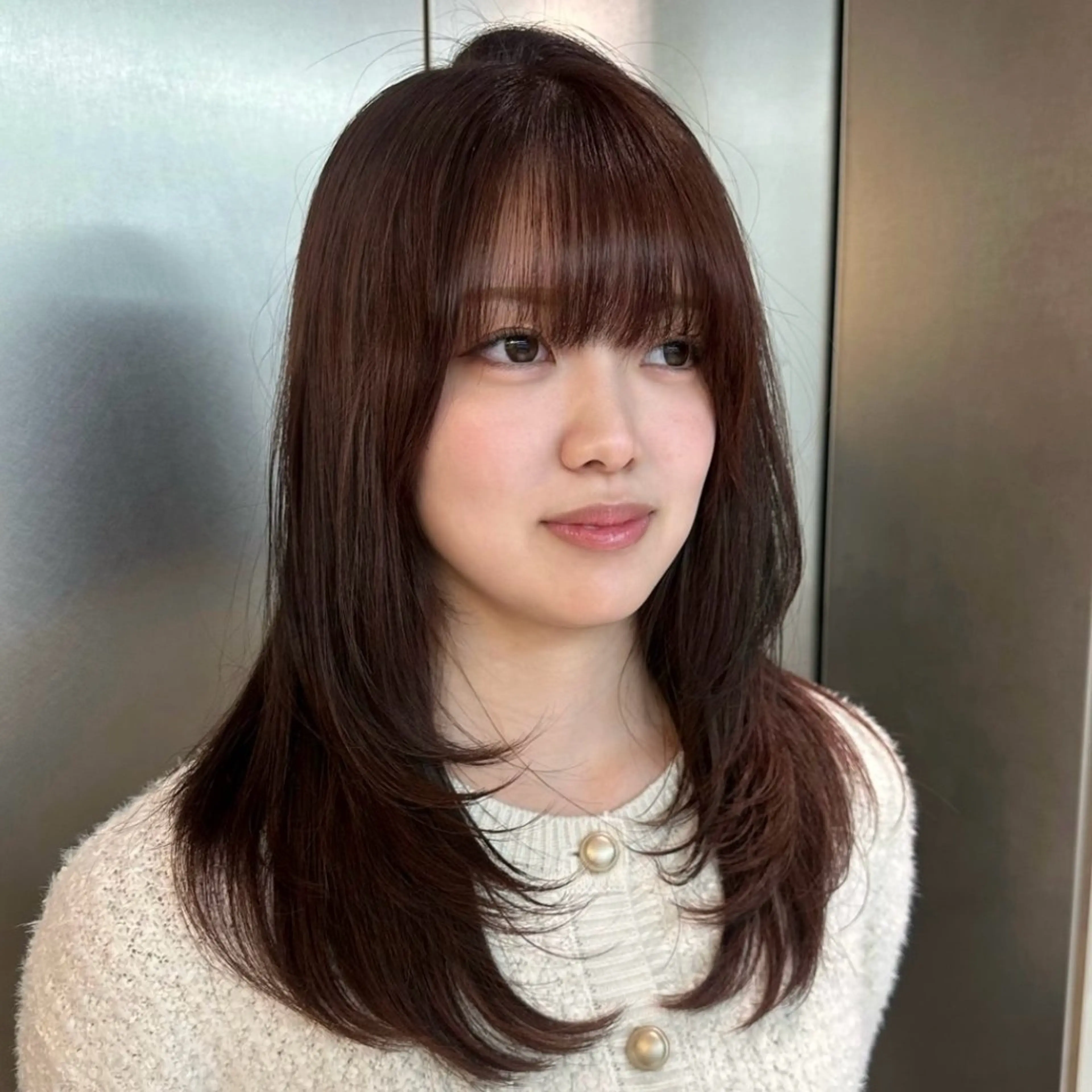 セミロング 🎀Rimi୨୧ ✨艶✨color🎀のヘアスタイル