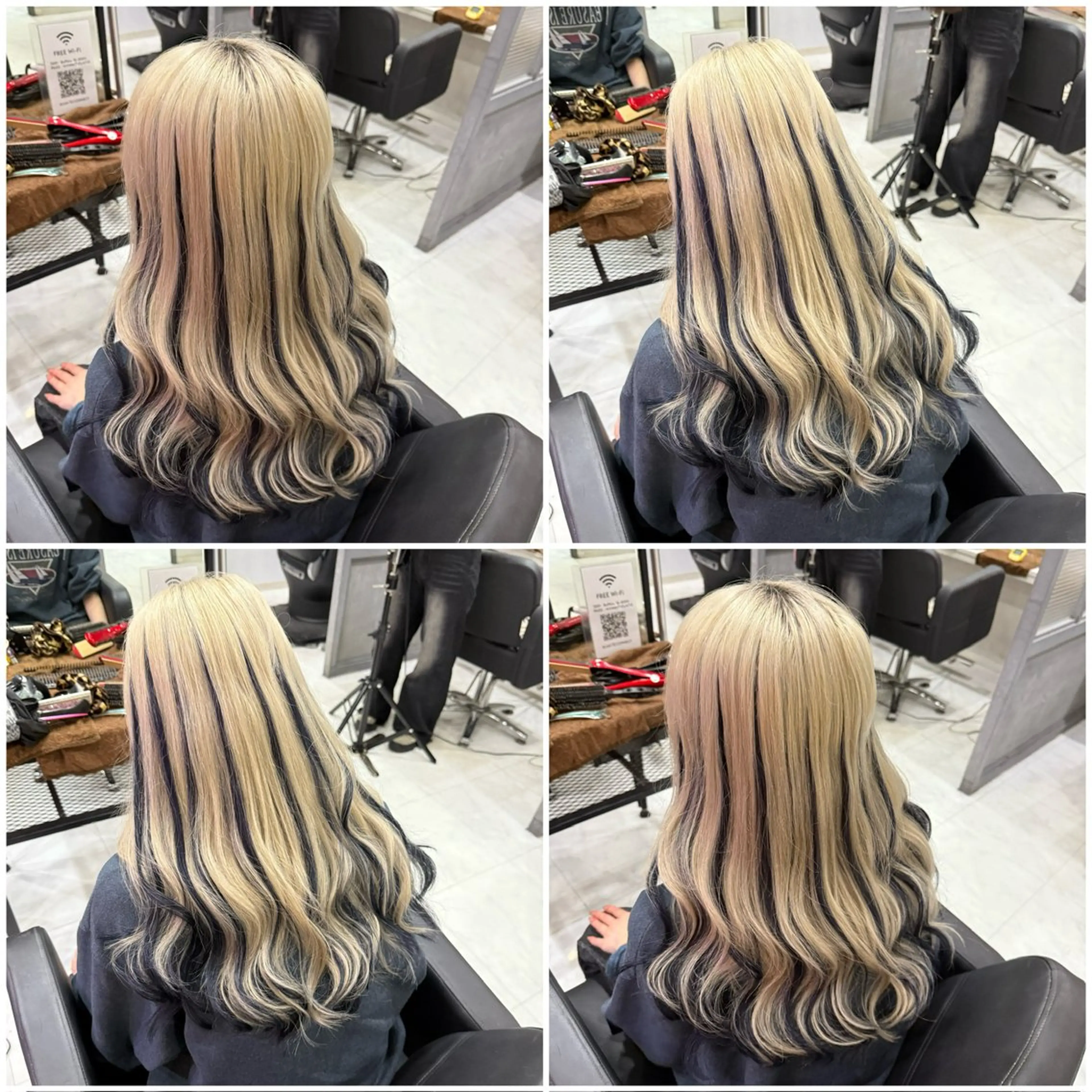 【2.3月限定✨️】ワンカラー➕シールエクステ10本~➕トリートメント➕馴染ませカット✂️《バージン毛100%》の写真