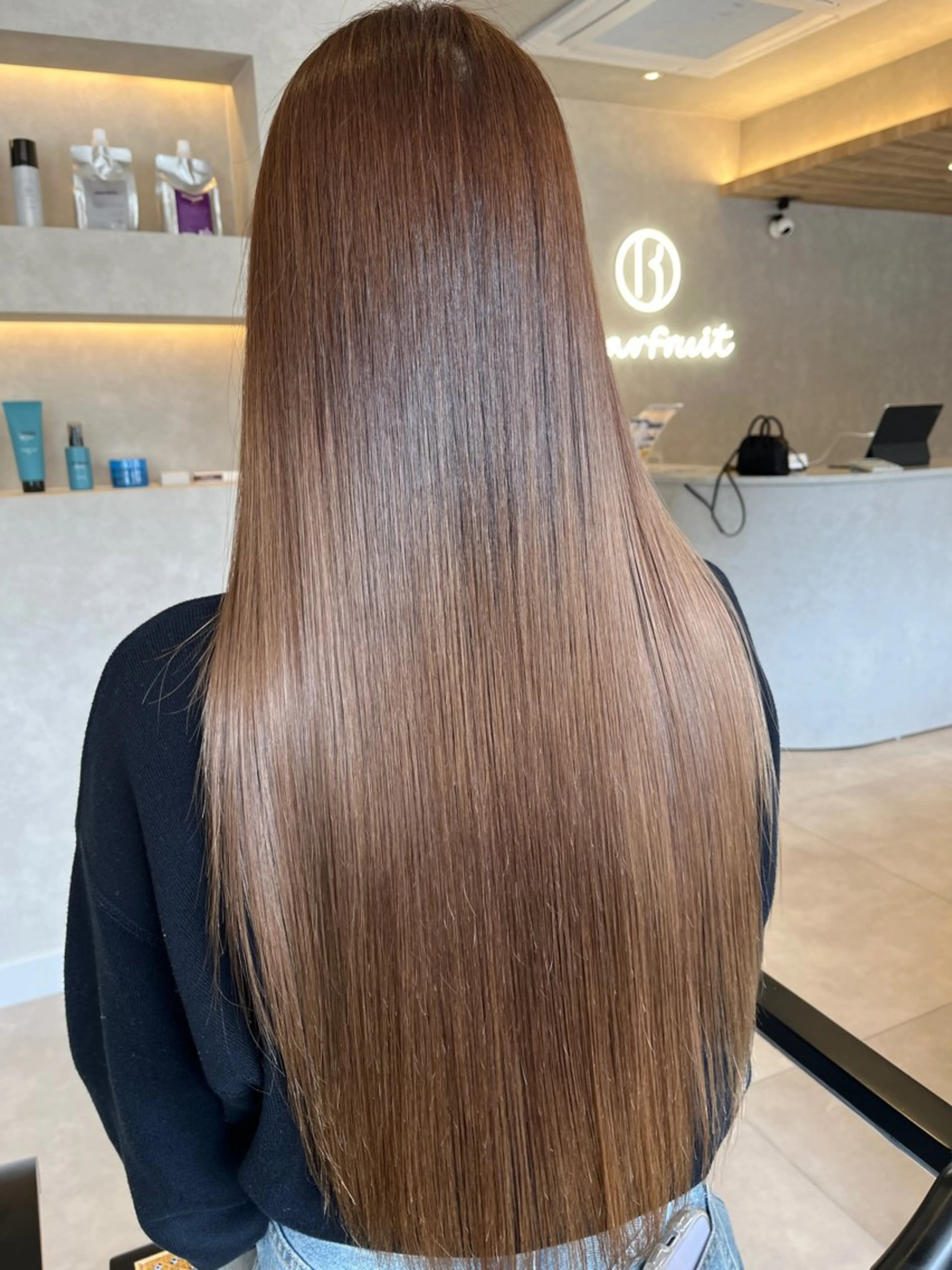 カラー ブラウンカラー 髪質改善 ヘアカラー ヘッドスパ ✨NEW OPEN／ 透明感カラー／はるかのヘアスタイル