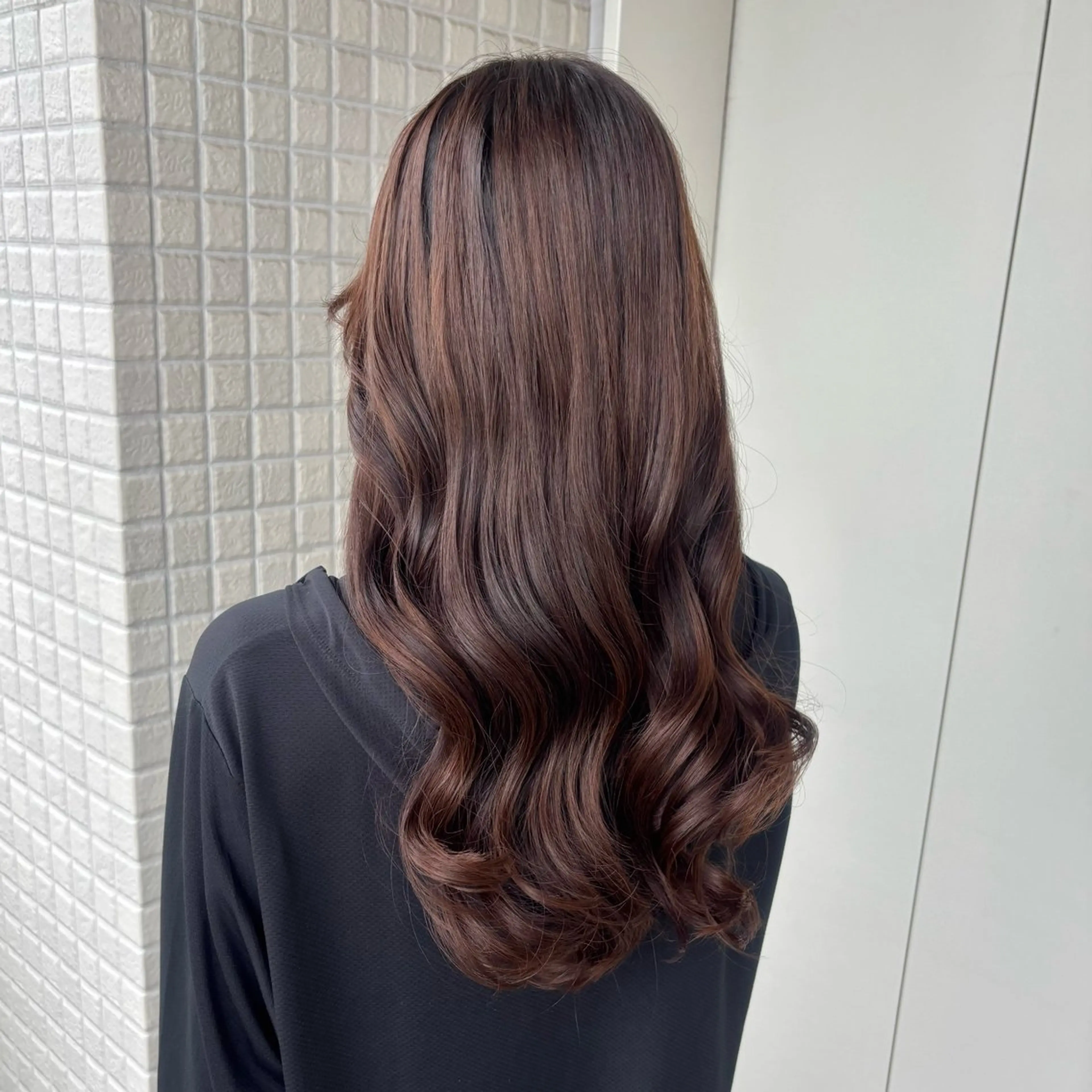 ヘアアレンジ ヘアセット 艶感カラー/オリーブ アレンジ：♡のヘアスタイル
