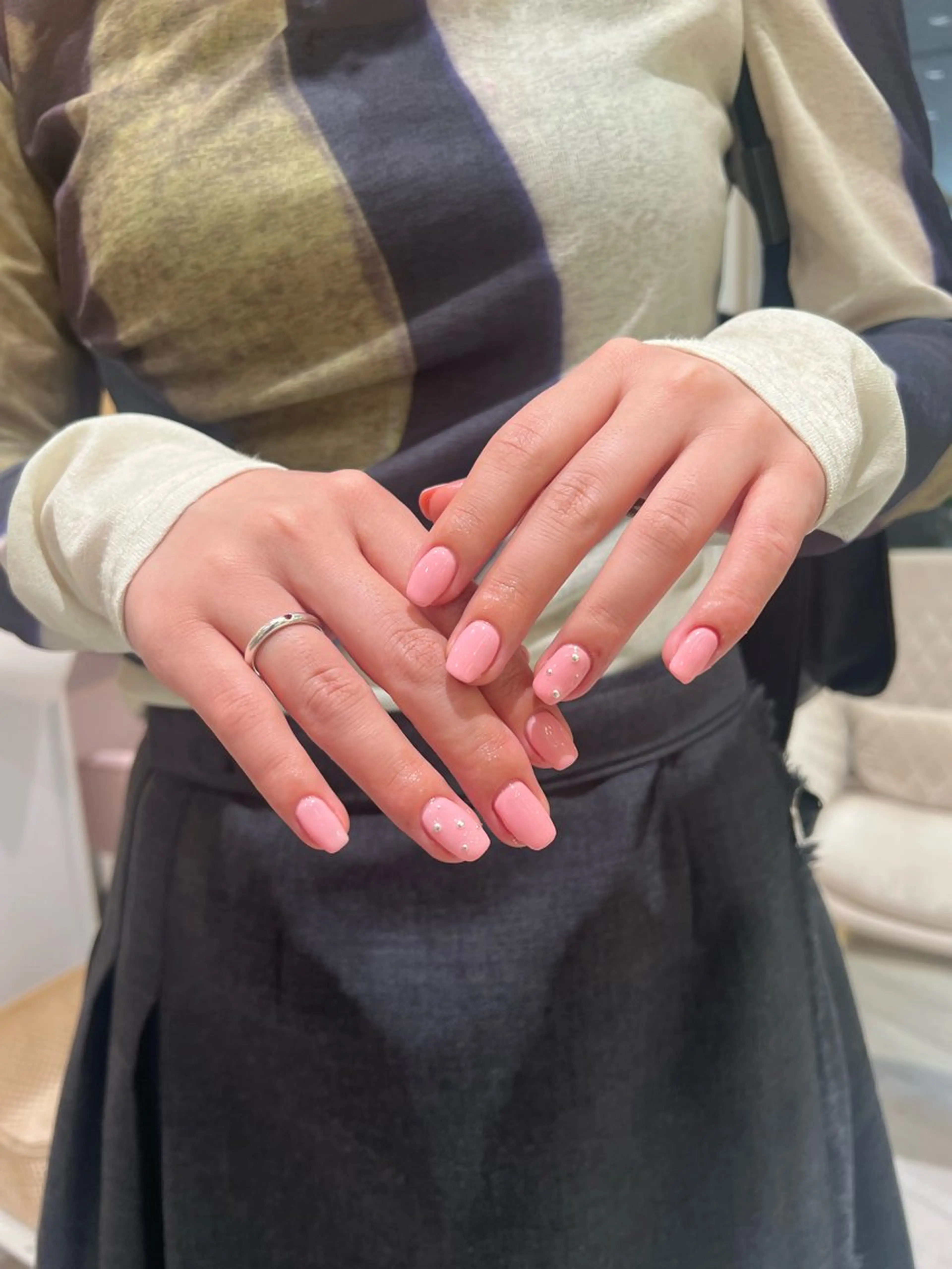 ネイル シンプルネイル 春ネイル ハンドネイル レディースパーマ 🧺🪽/SHUNOのヘアスタイル