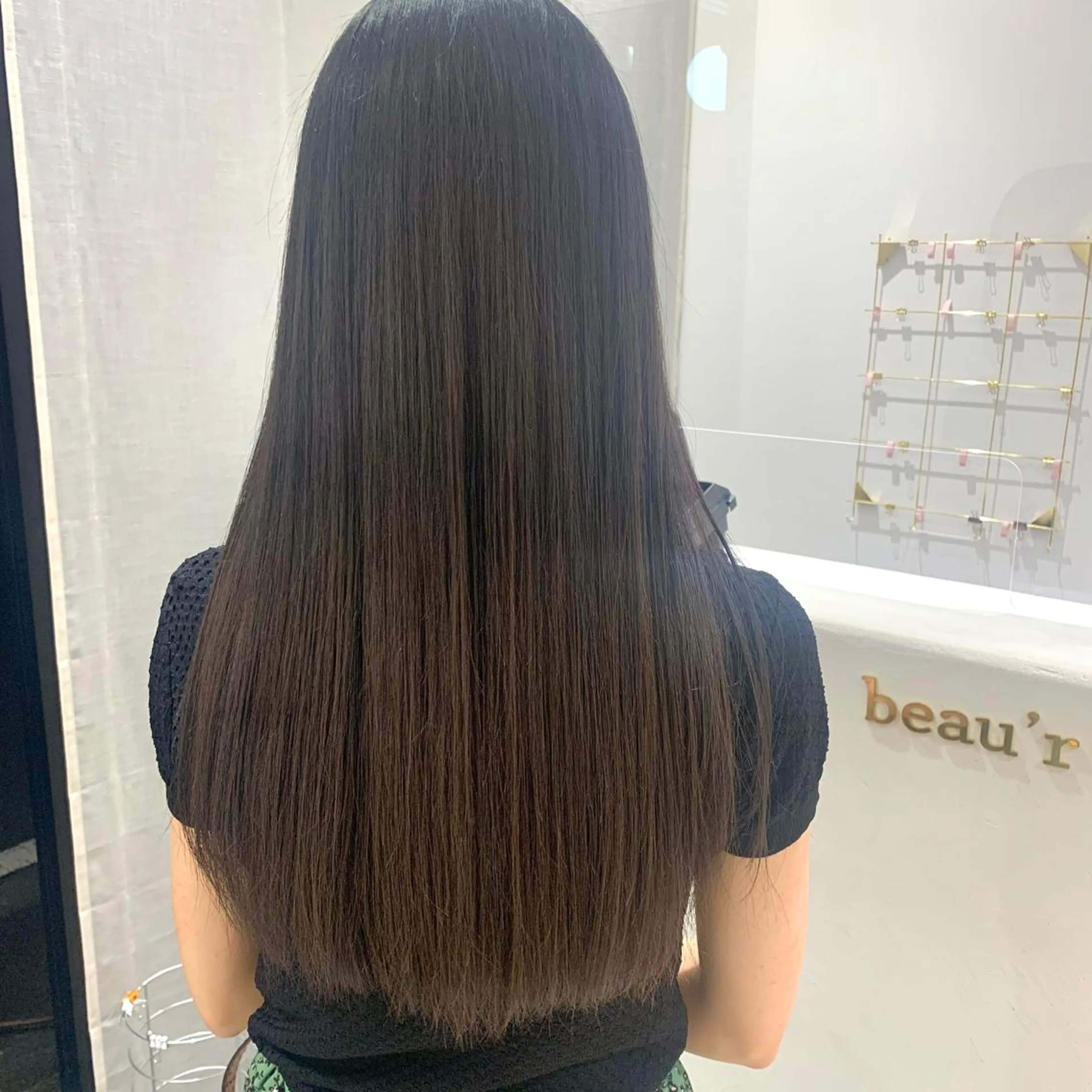 ロング 髪質改善 トリートメント カット ヘアカラー 縮毛矯正 トリートメント ボブ/美髪矯正 /佐藤　奈巳のヘアスタイル