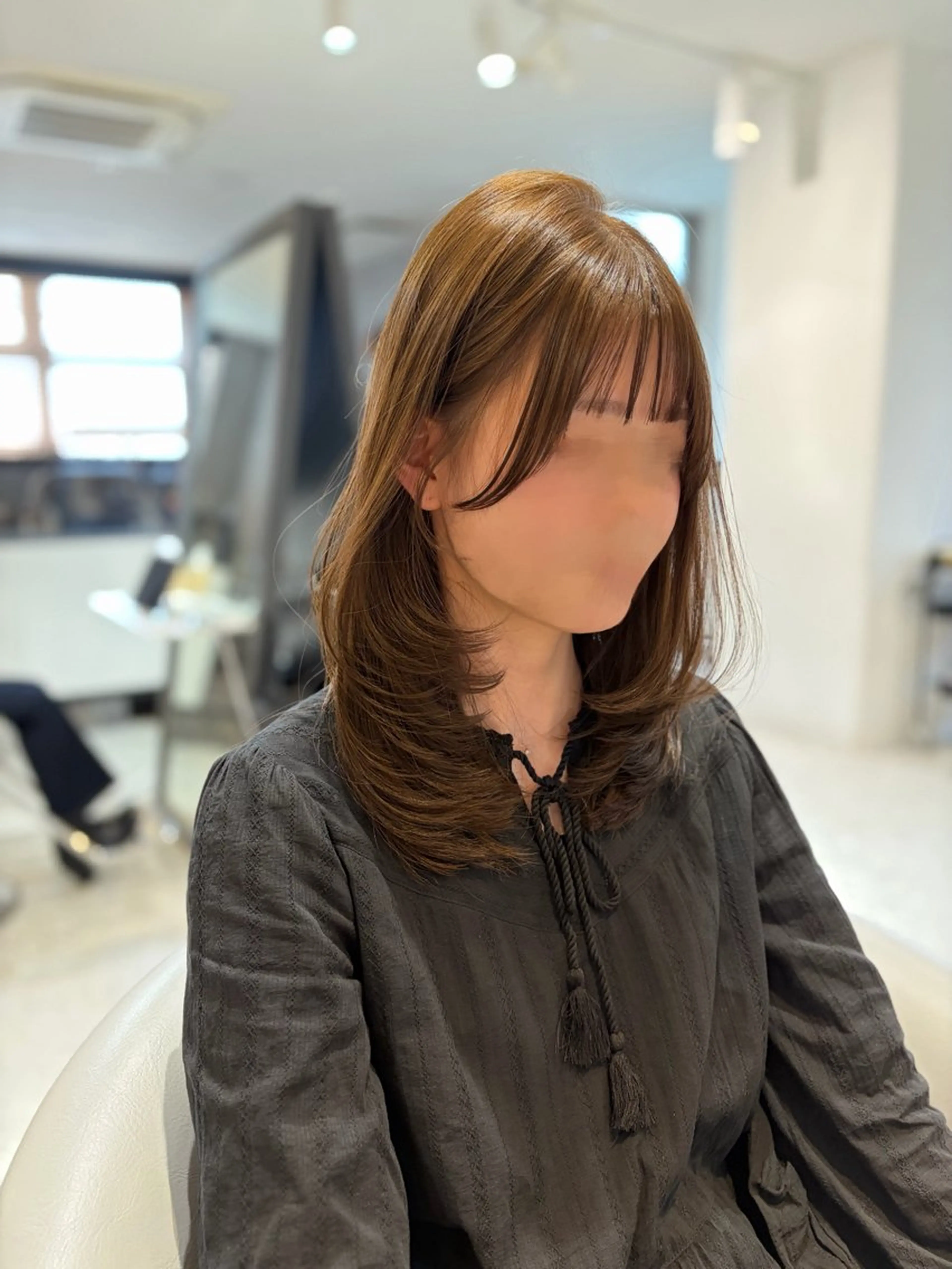 ミディアム カラー カット ヘアカラー トリートメント ヘアセット ヘアセット お呼ばれ カチモリ/はるか🎀のヘアスタイル